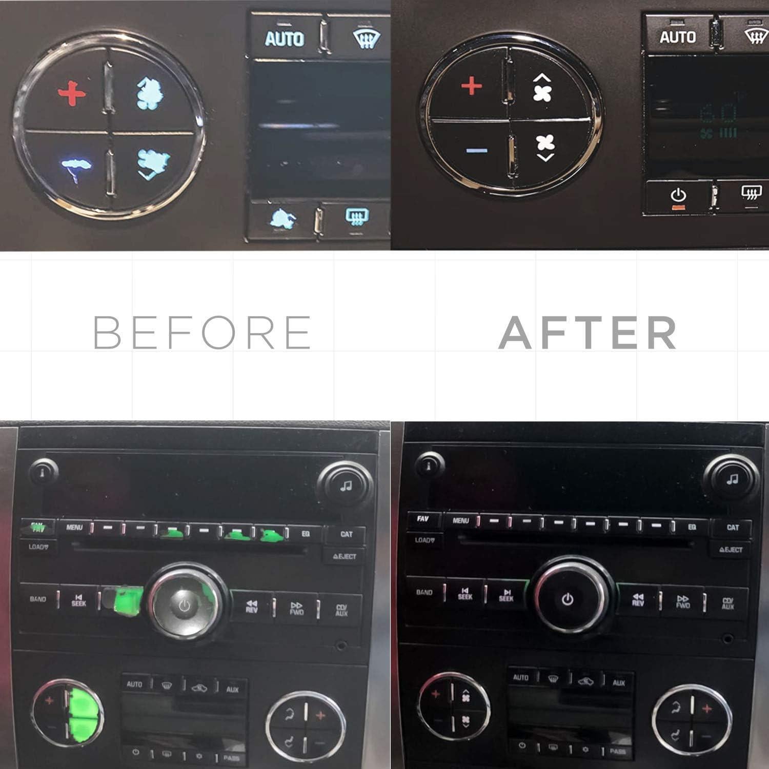 Kit de Reparación de Botones de A/C OxGord - Compatible GM 2007-2014