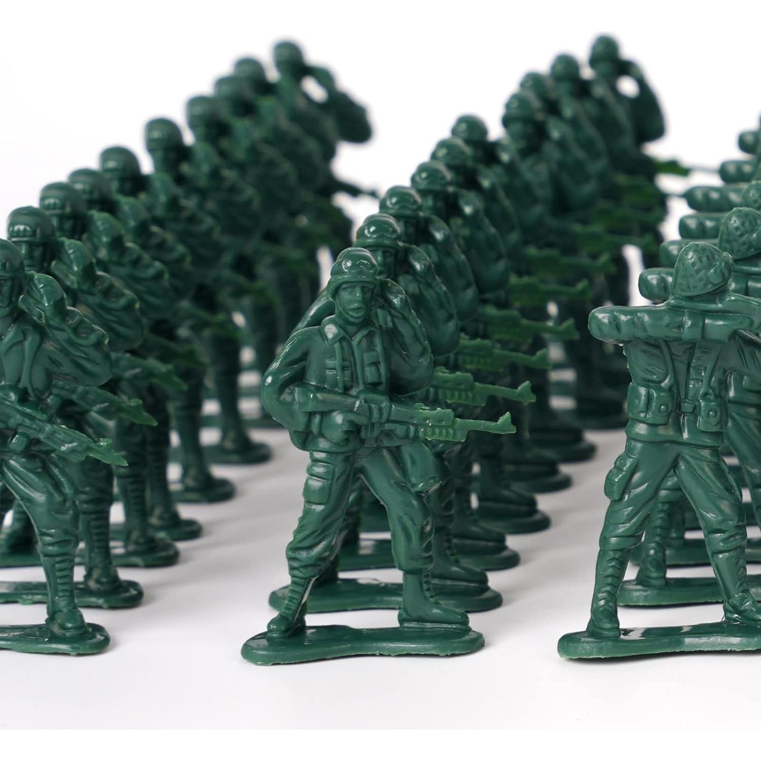 Figuras de Acción Soldados de Plástico Wankko 100 Unidades Verde
