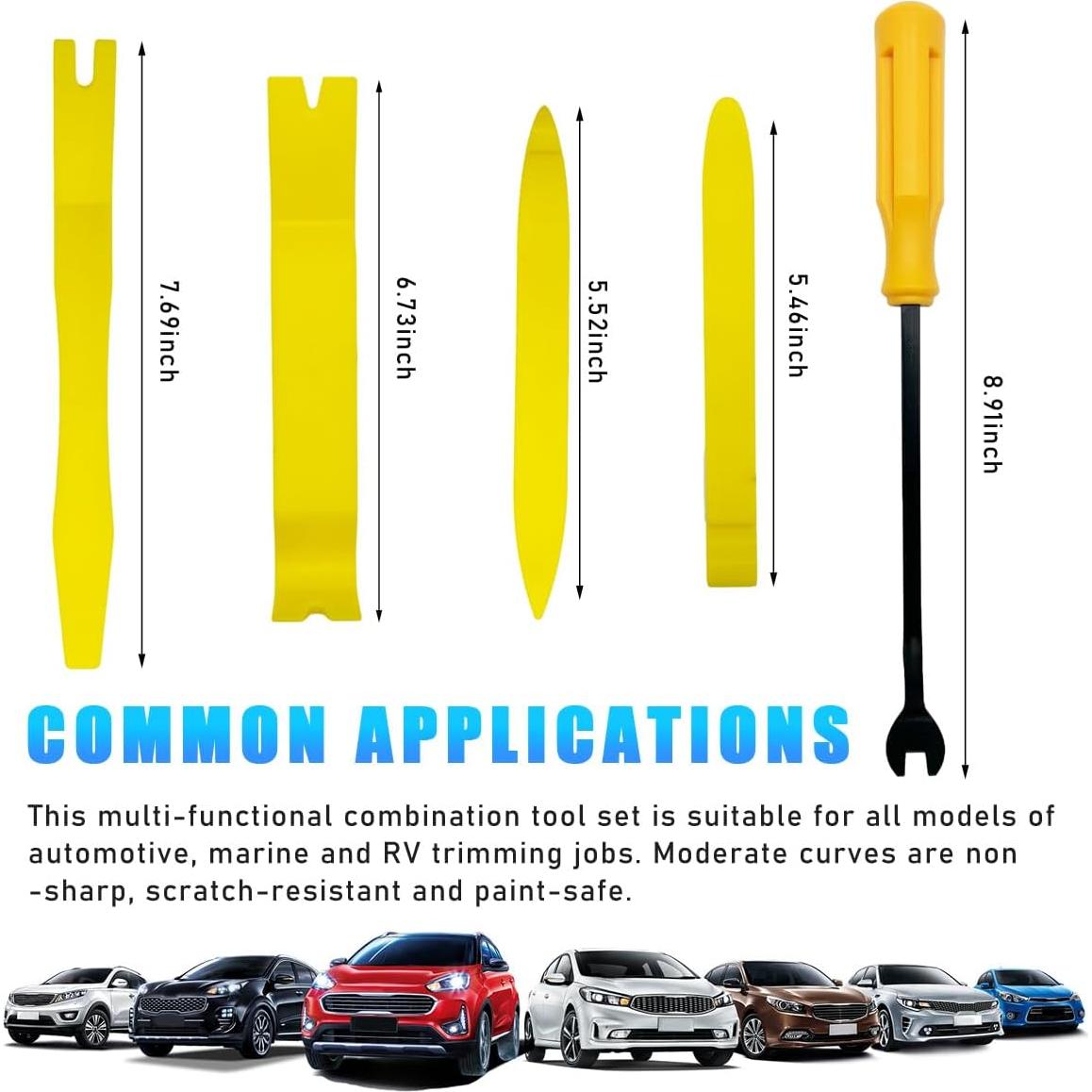 Kit de Herramientas de Eliminación de Molduras de Auto Ohleats 5PCS