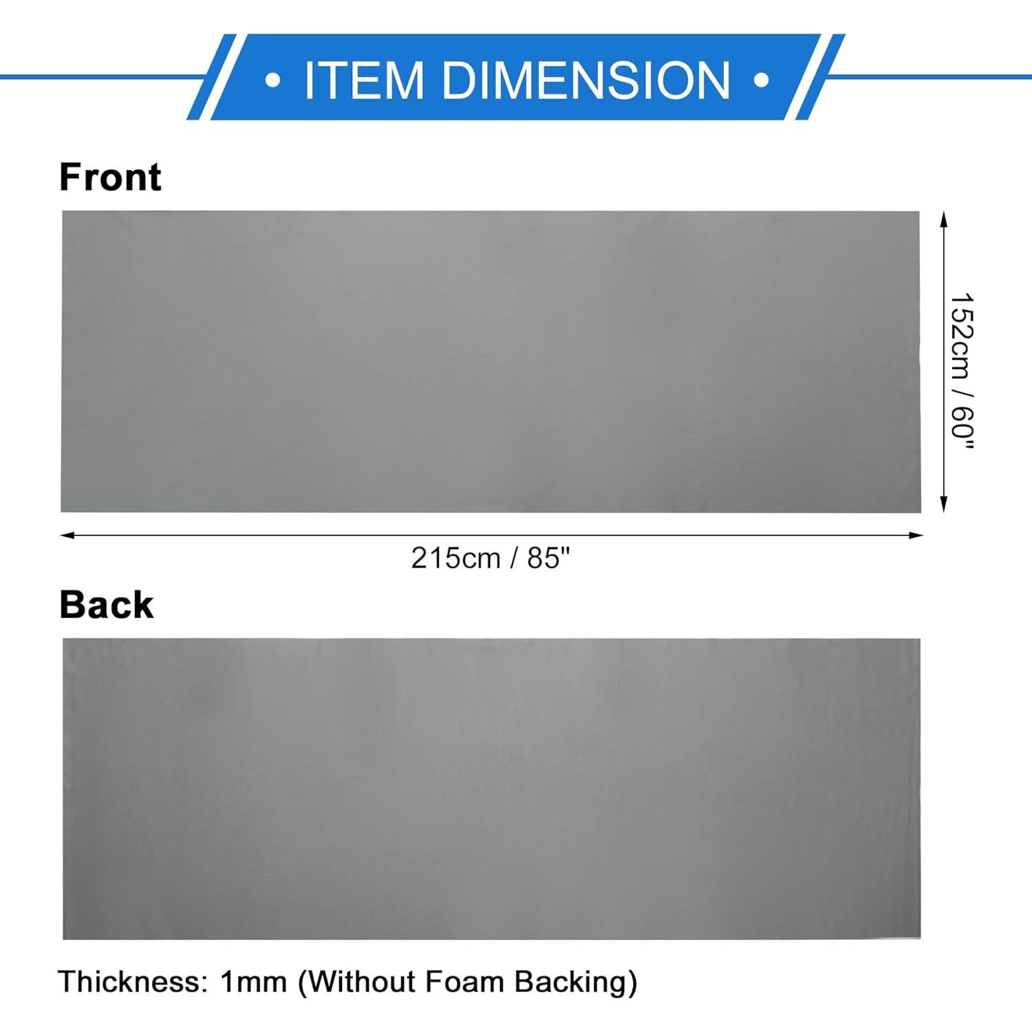 Tejido de Cabecera Automotriz VekAuto 215x152 cm Gris Oscuro