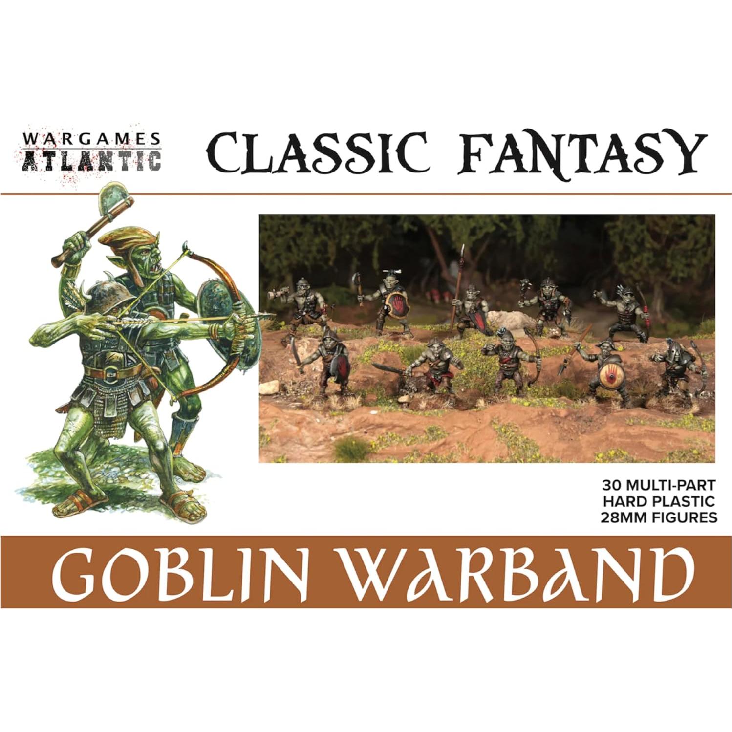 Banda de Guerreros Goblin Wargames Atlantic - 30 Figuras 28mm