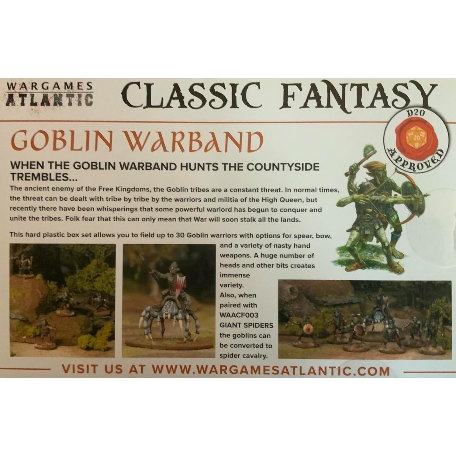 Banda de Guerreros Goblin Wargames Atlantic - 30 Figuras 28mm