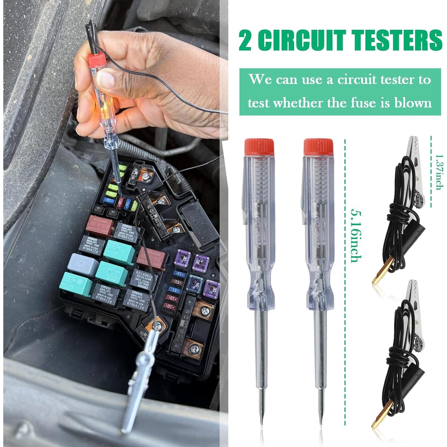 Kit de Fusibles Automotrices YGDMD 306PCS con Probador