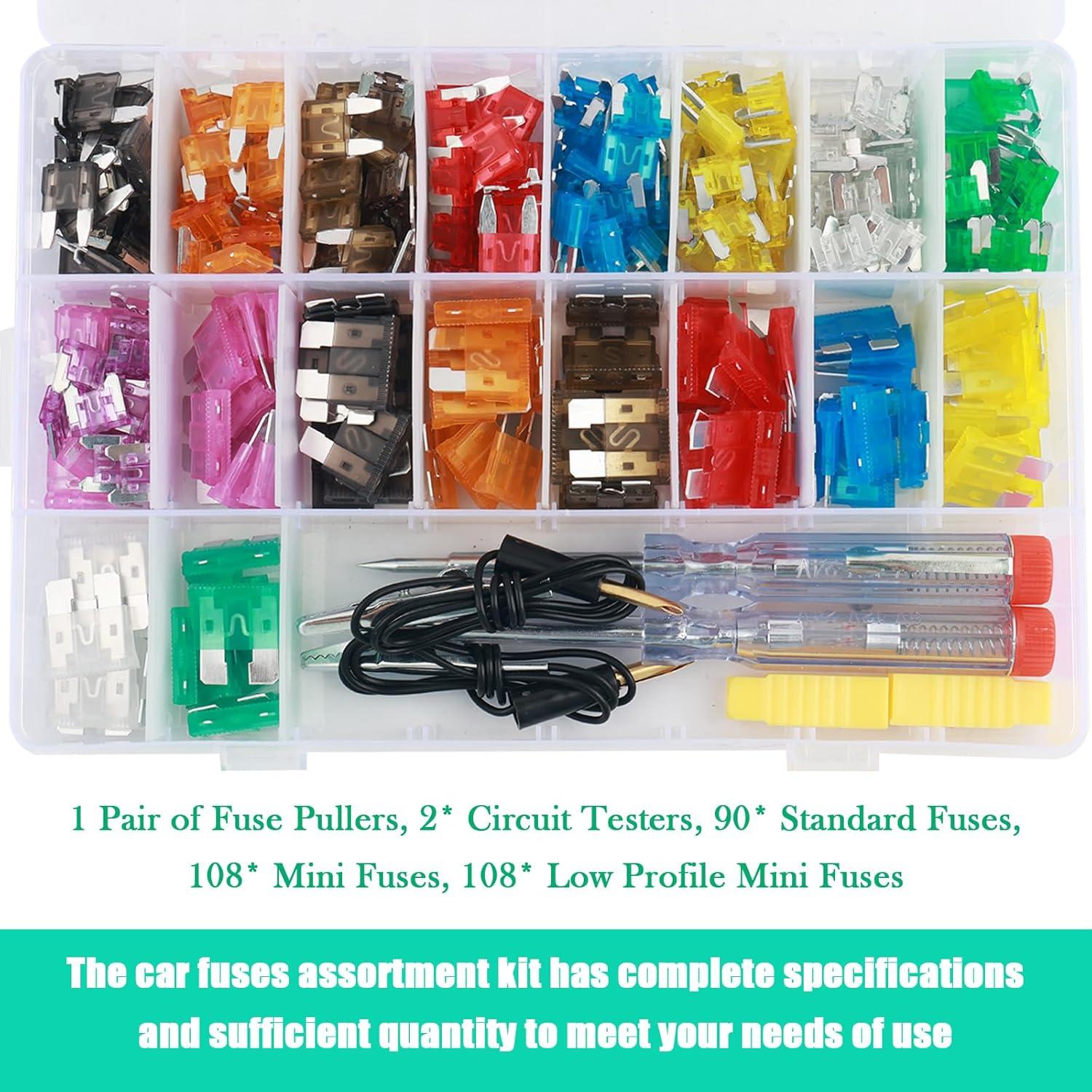 Kit de Fusibles Automotrices YGDMD 306PCS con Probador