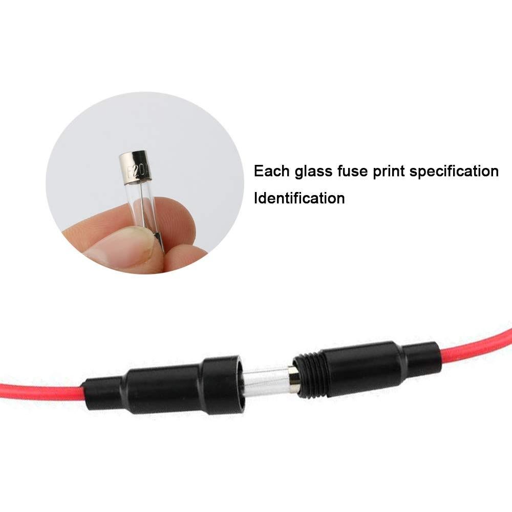 Kit de Fusibles de Tubo de Vidrio FULARR 150 Pcs 6x30mm