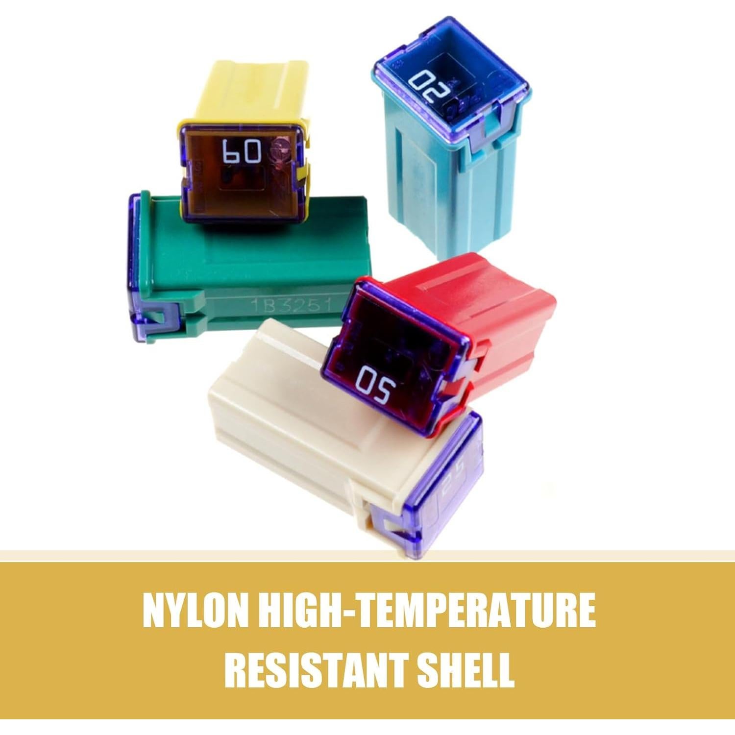 Kit de Fusibles Jcase 6 Pcs Getfay 20A-60A Multicolor