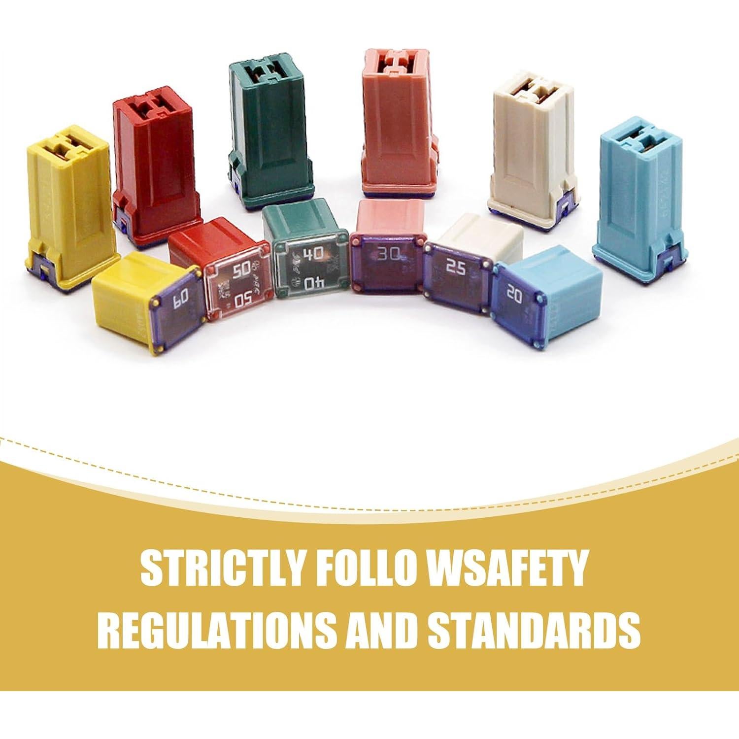 Kit de Fusibles Jcase 6 Pcs Getfay 20A-60A Multicolor