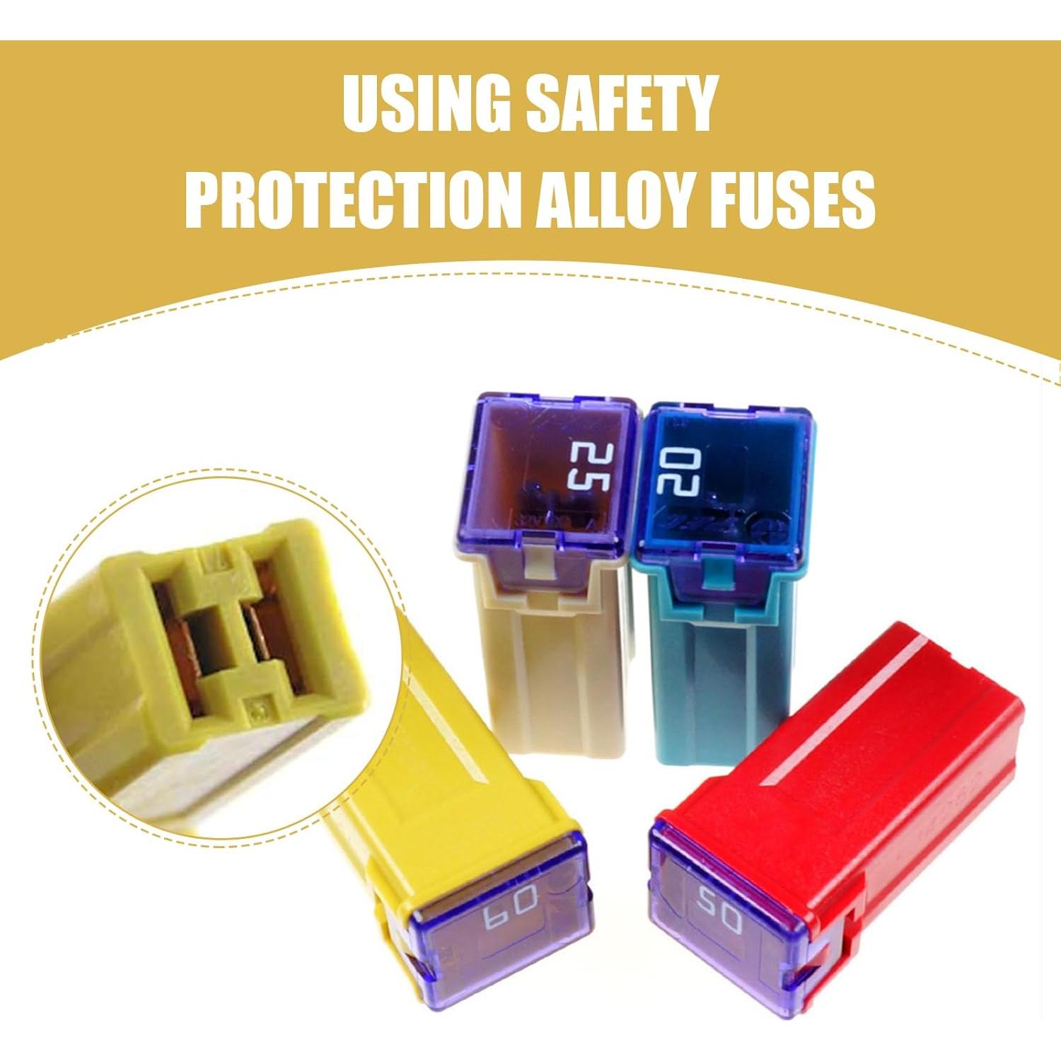 Kit de Fusibles Jcase 6 Pcs Getfay 20A-60A Multicolor