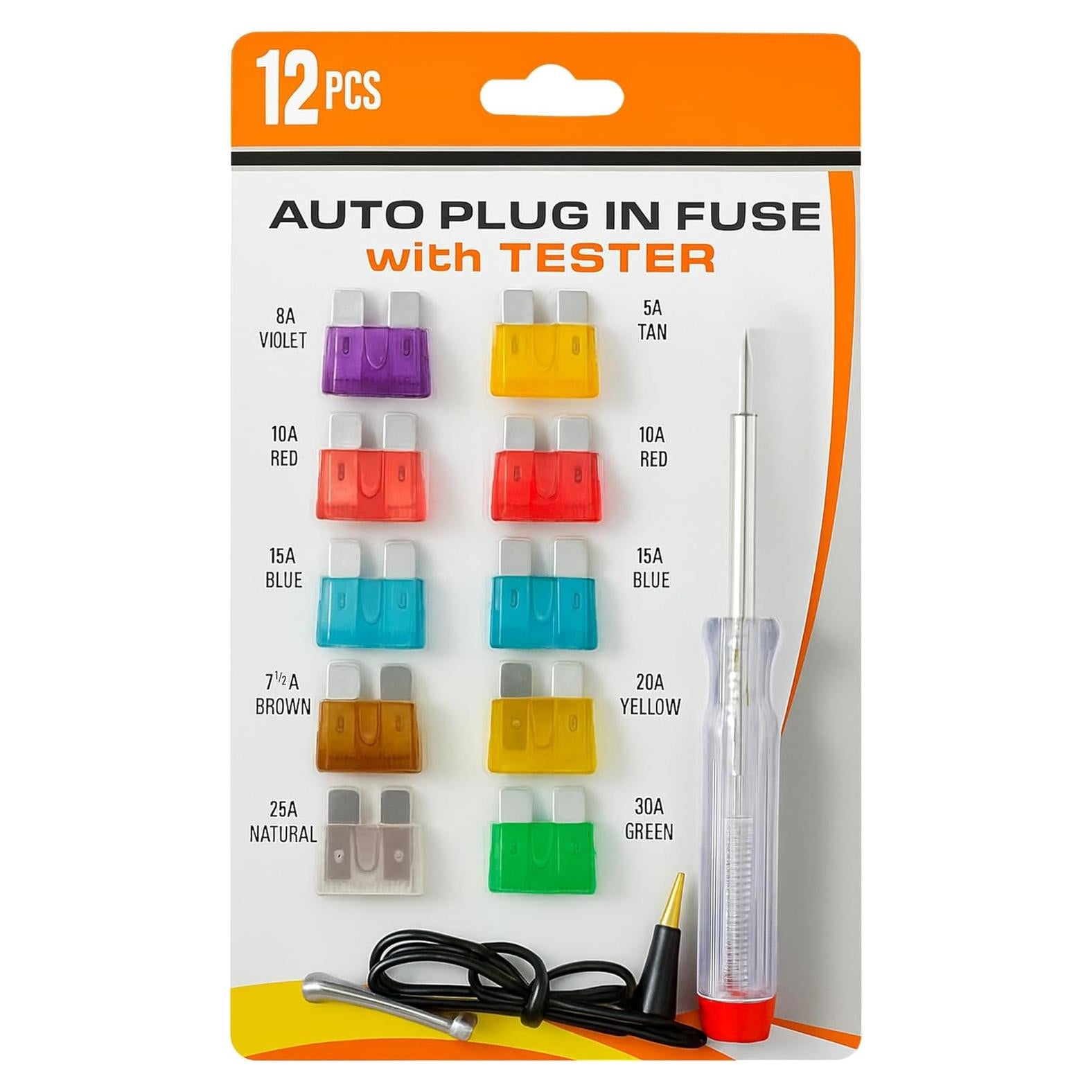 Juego de Fusibles Automáticos SteadMax 12 Piezas con Probador