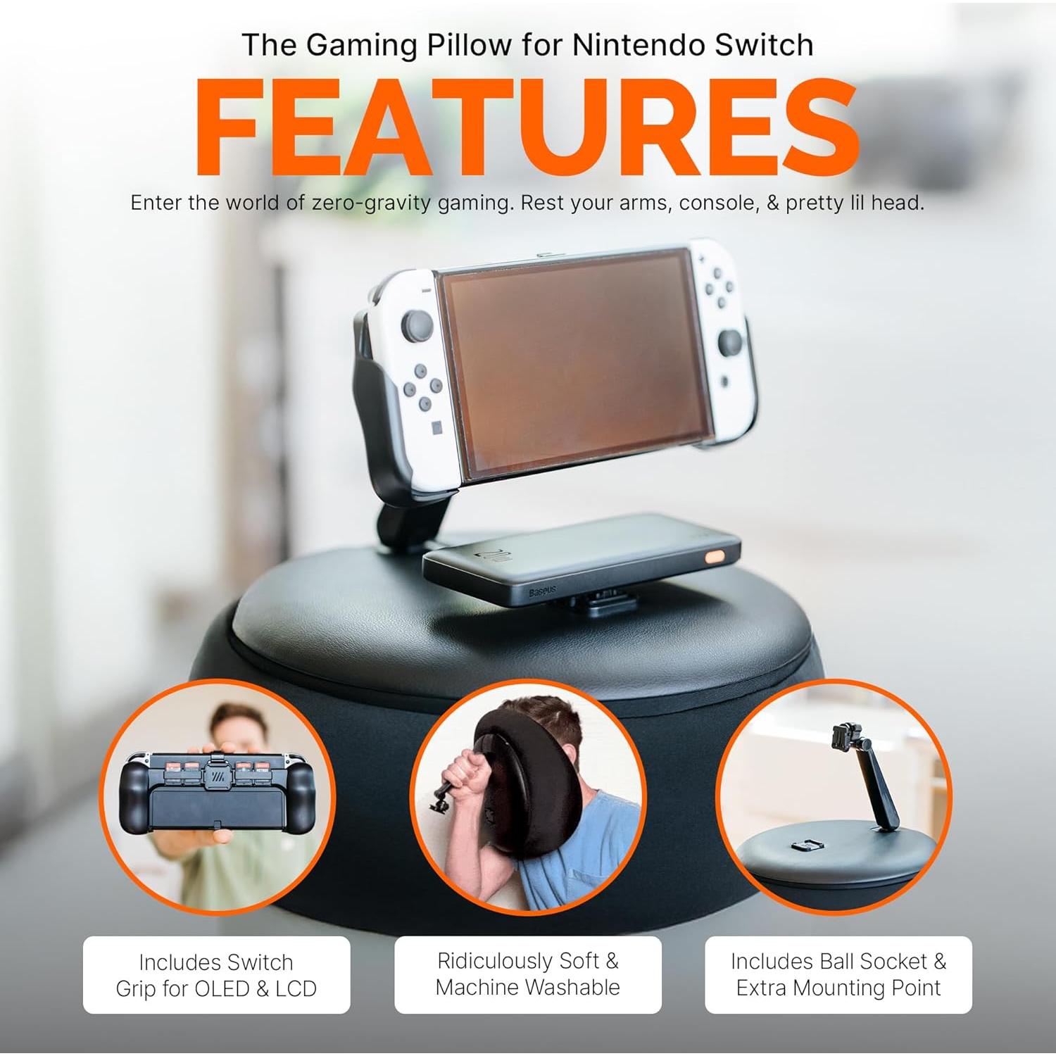 Almohada de Juego Mechanism para Nintendo Switch OLED y LCD