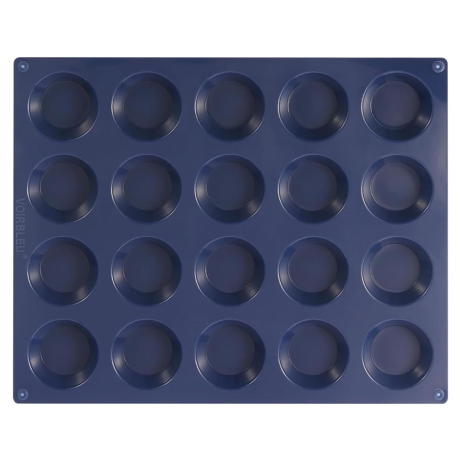 Molde de Silicona para Tartas Mini VOIRBLEU 5.08 cm Azul