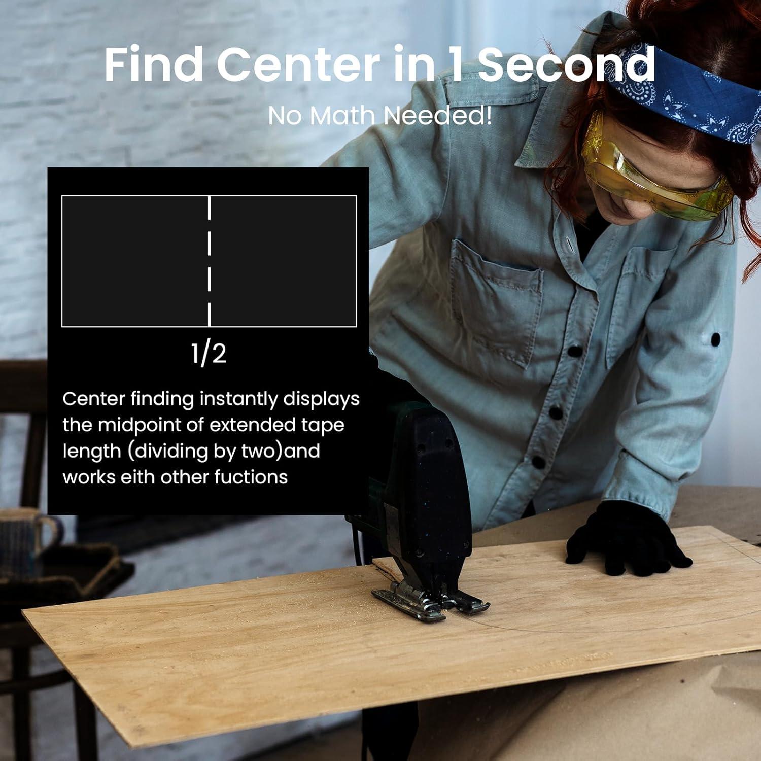 Cinta Métrica Digital ACPOTEL DT20 5m con Fracciones y Recargable