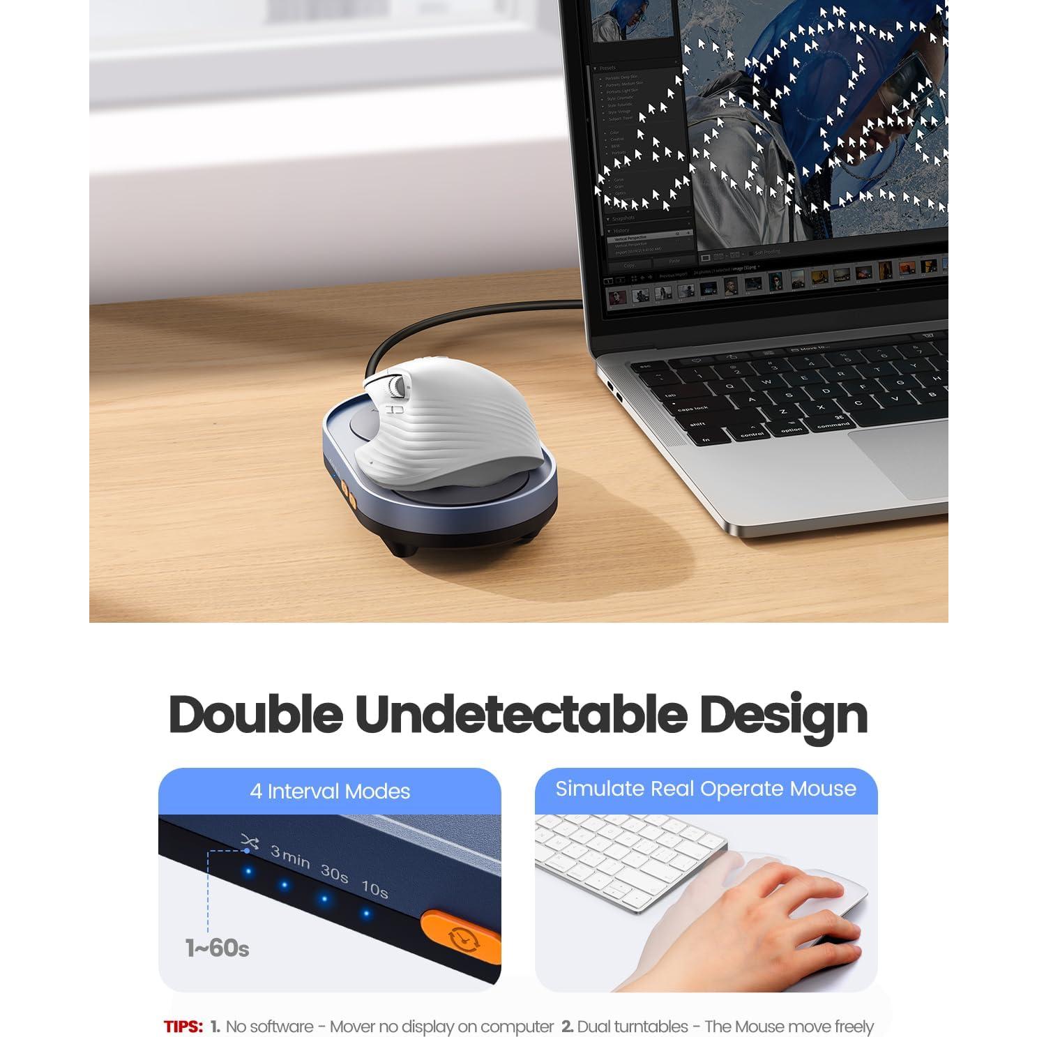 Ratón Jiggler Starviky Doble Plato Silencioso 15x9cm