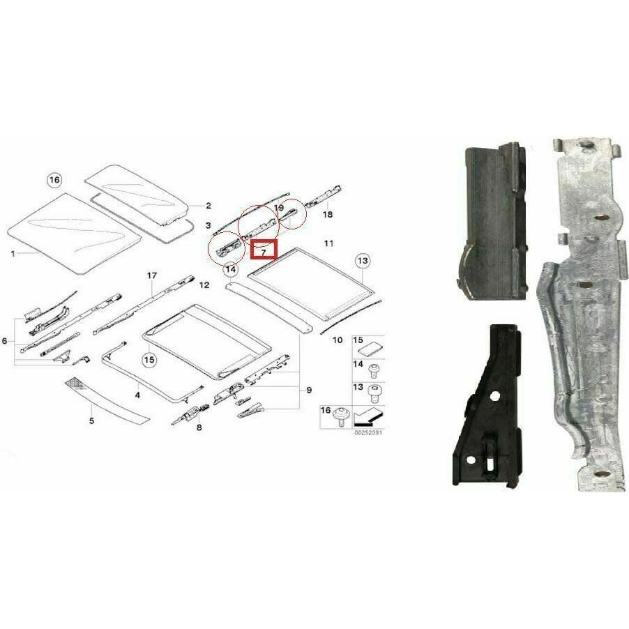 Kit de Reparación Techo Solar Panorámico VIP KROM 22 Piezas