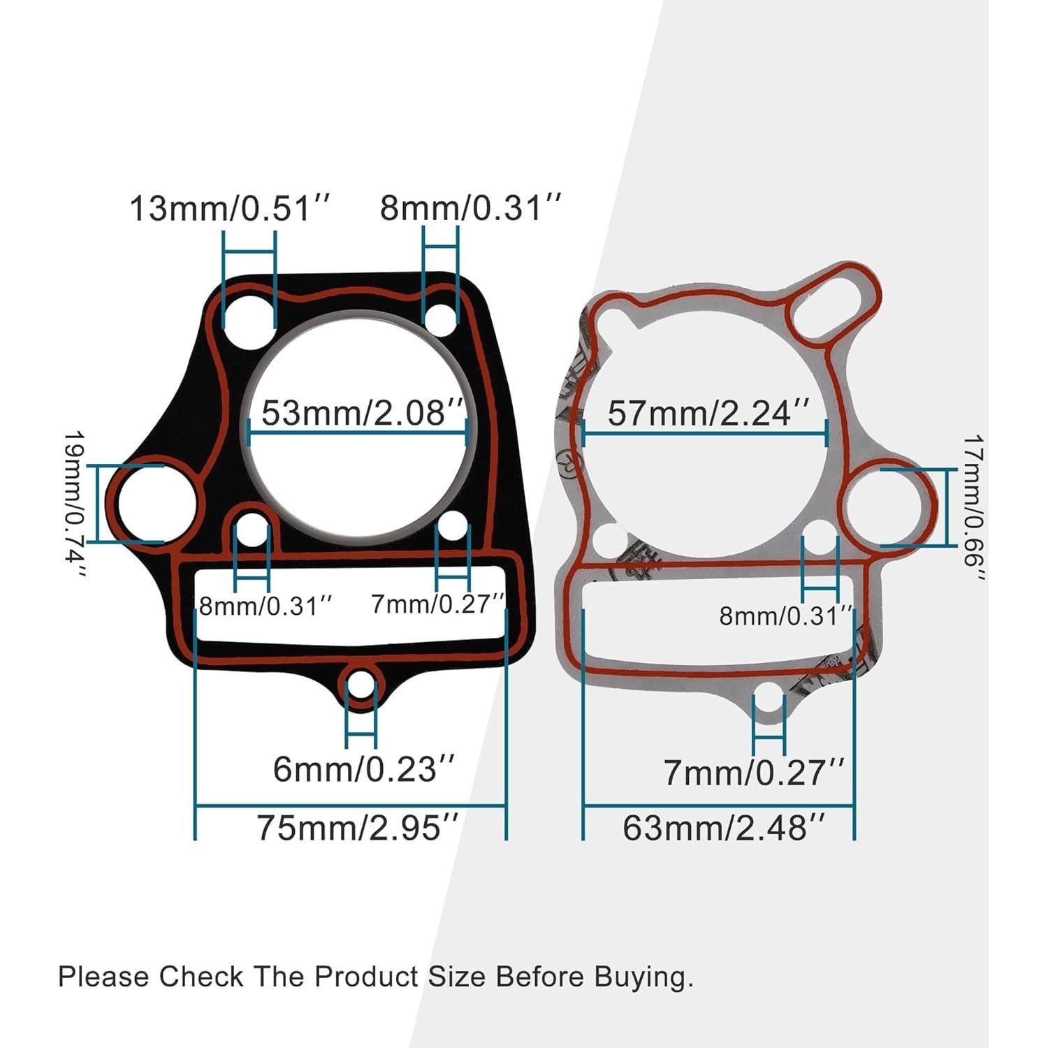 Kit de Reparación Junta de Culata 52.4mm ATV 110cc - TownMotor