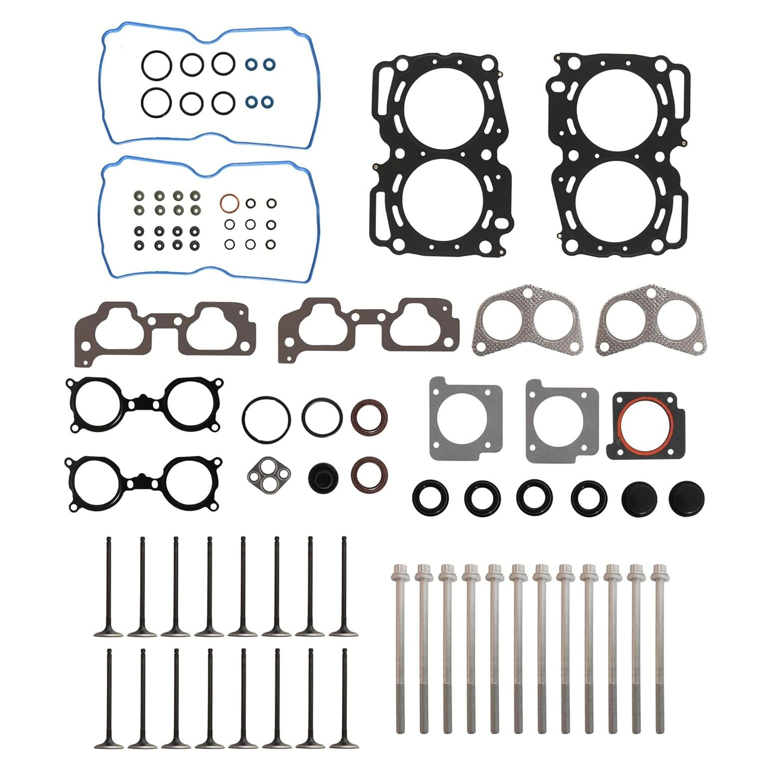 Conjunto de Junta de Culata JAVOUKA + Tornillos + Válvulas Subaru 2.5L