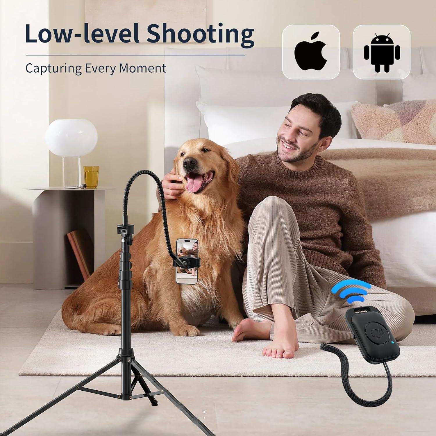 Trípode Alto Vimose para Teléfono 86" Ajustable y Flexible