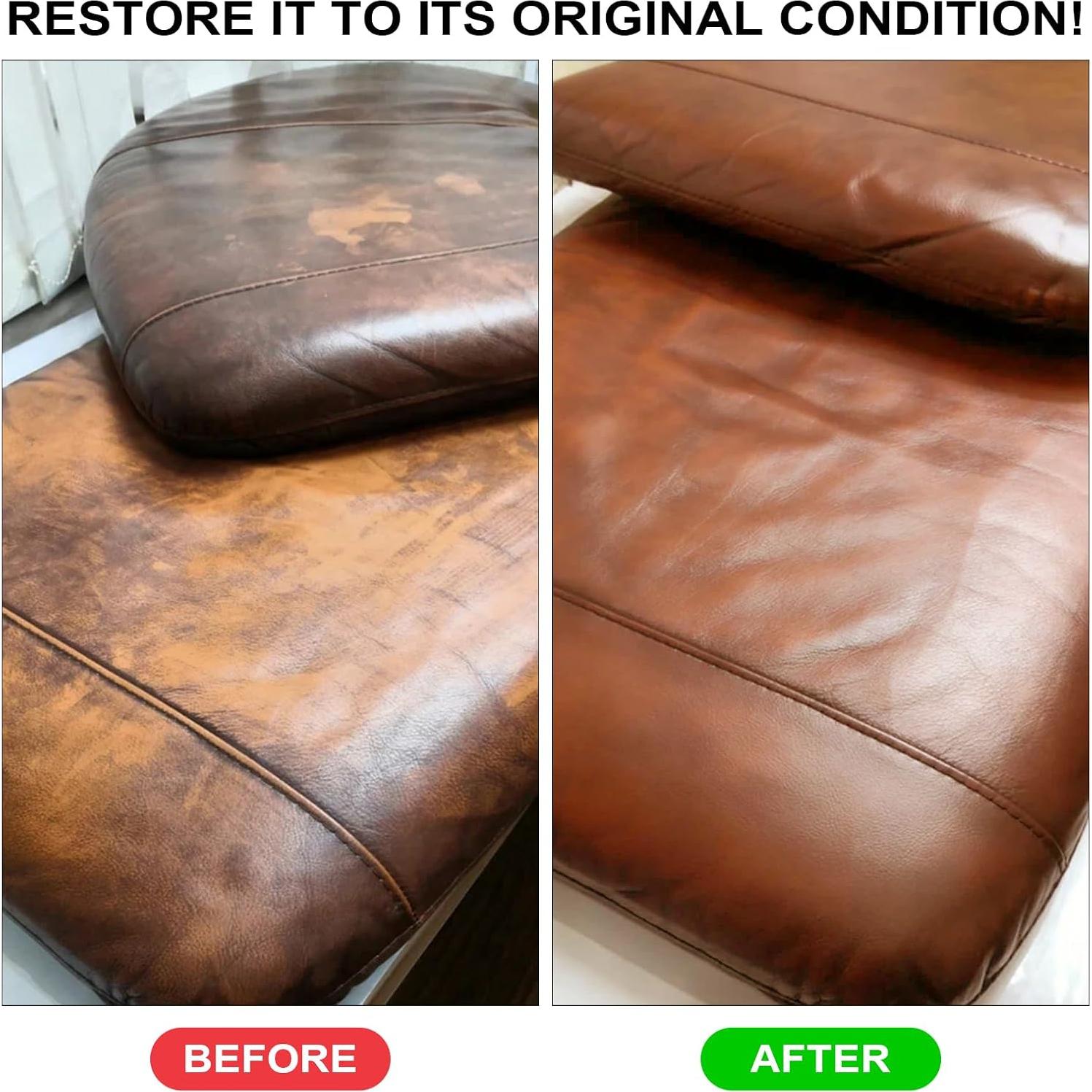 Bálsamo de Recoloración de Cuero SHABEIBEI 340g Marrón Medio