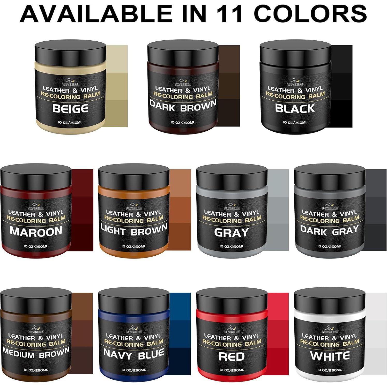 Bálsamo de Recoloración de Cuero SHABEIBEI 340g Marrón Medio