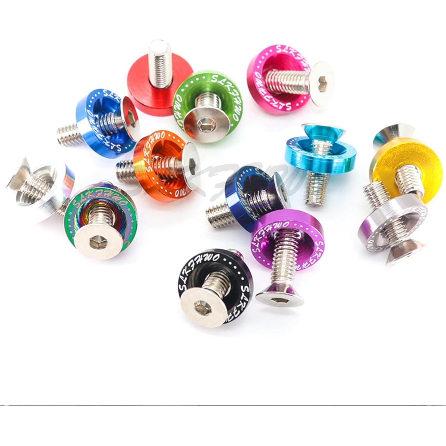 Arandelas de Aluminio 6063-T6 SLKFHWO 20 Piezas Verde CNC