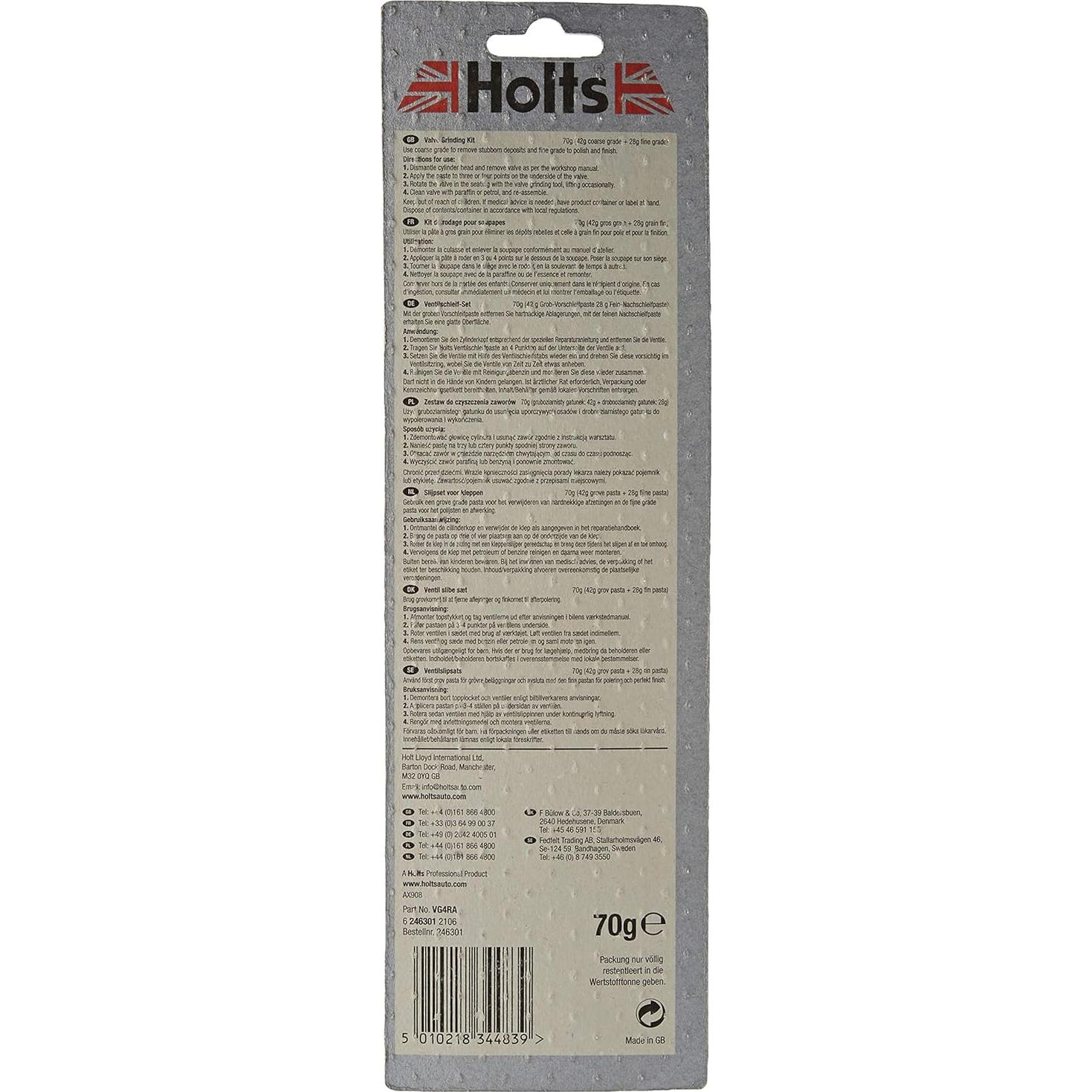 Kit de Lijado de Válvulas Holts - Rectificado y Pulido