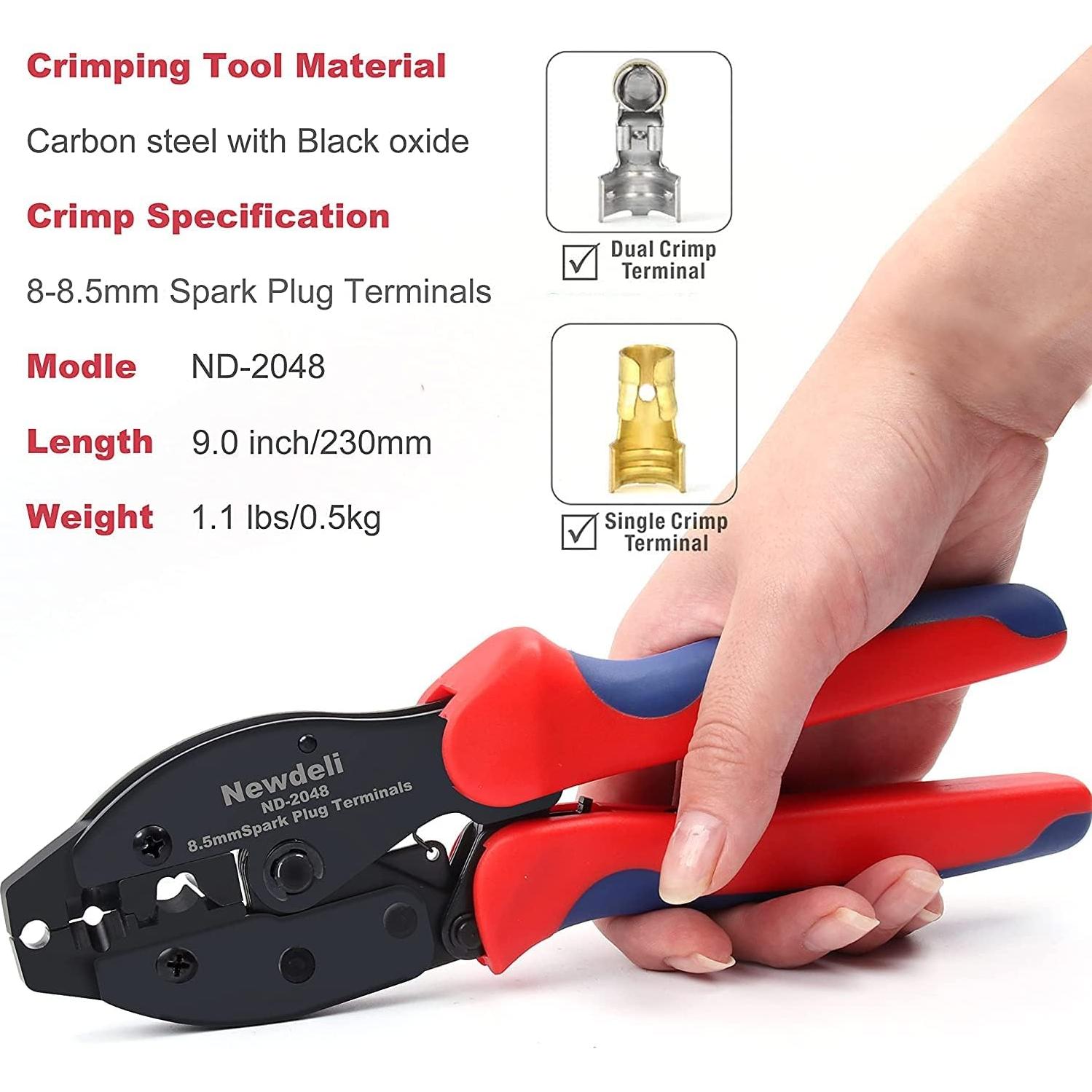 Juego de Crimpadora de Cables de Bujía Newdeli 25 Piezas