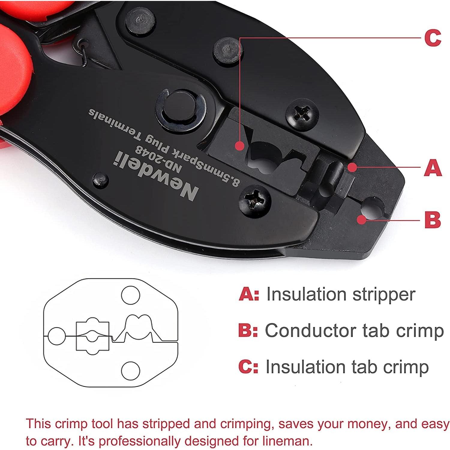 Juego de Crimpadora de Cables de Bujía Newdeli 25 Piezas