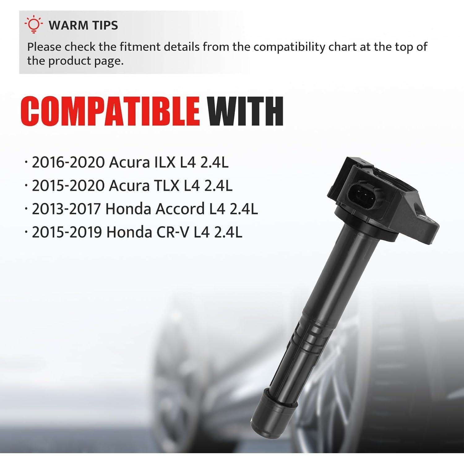 Kit de Bobinas de Encendido y Bujías NPAUTO UF712 para Honda y Acura