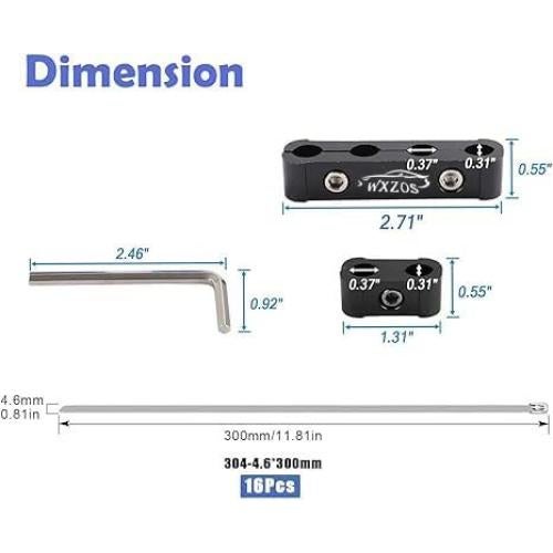 Juego de Separadores de Cables de Bujía WXZOS 12 Piezas