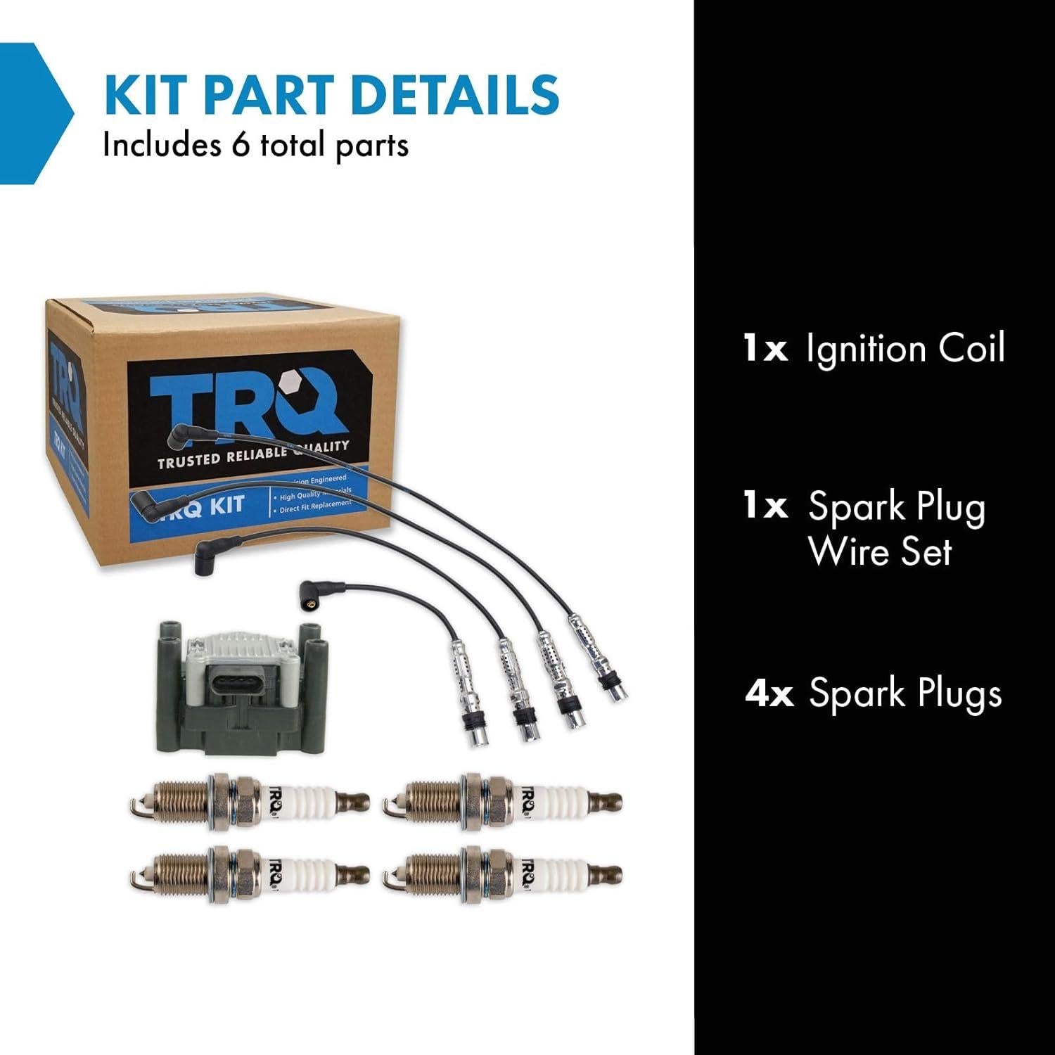 Kit de encendido TRQ de 6 piezas para Volkswagen Jetta 2011-2015