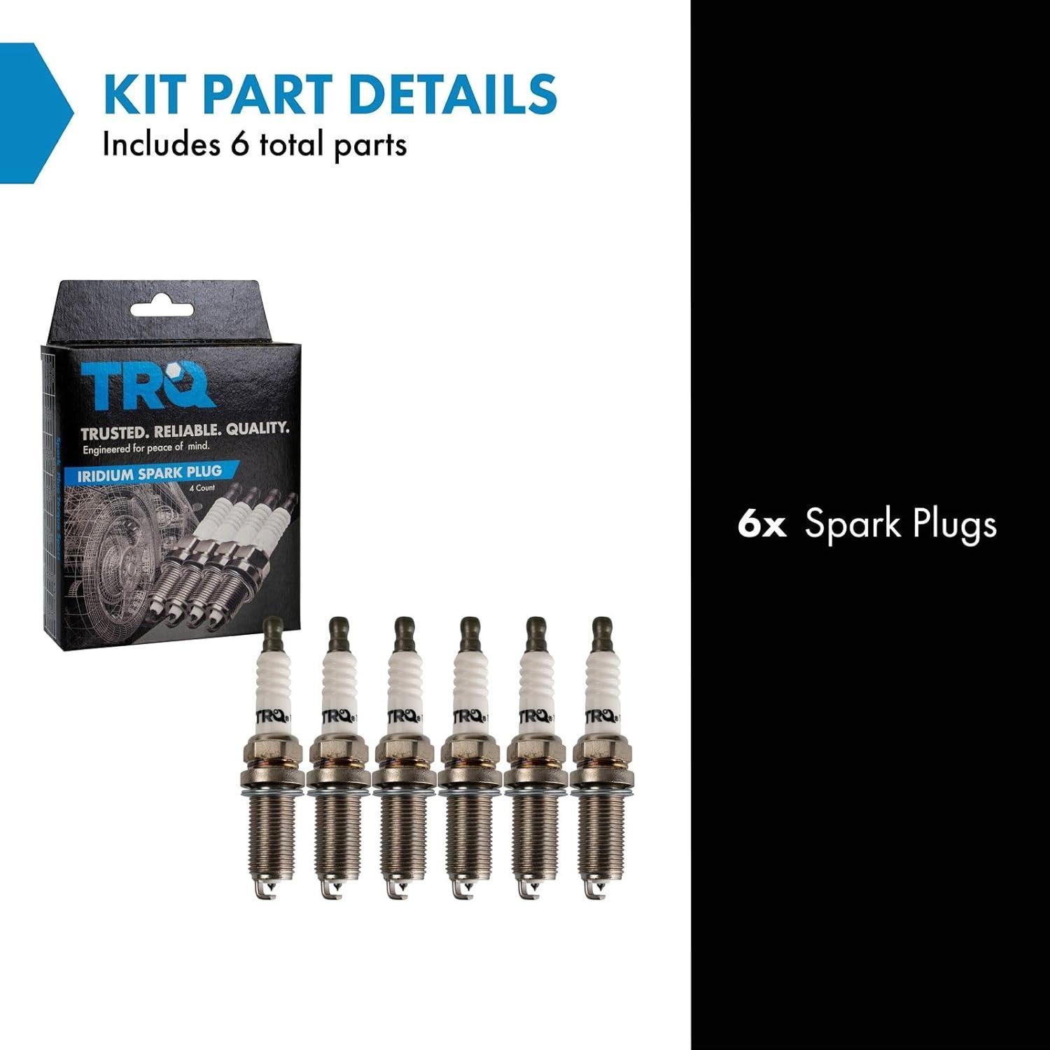 Kit de Bujías Iridium TRQ SPA02135 para V6 y L6 - 6 Piezas
