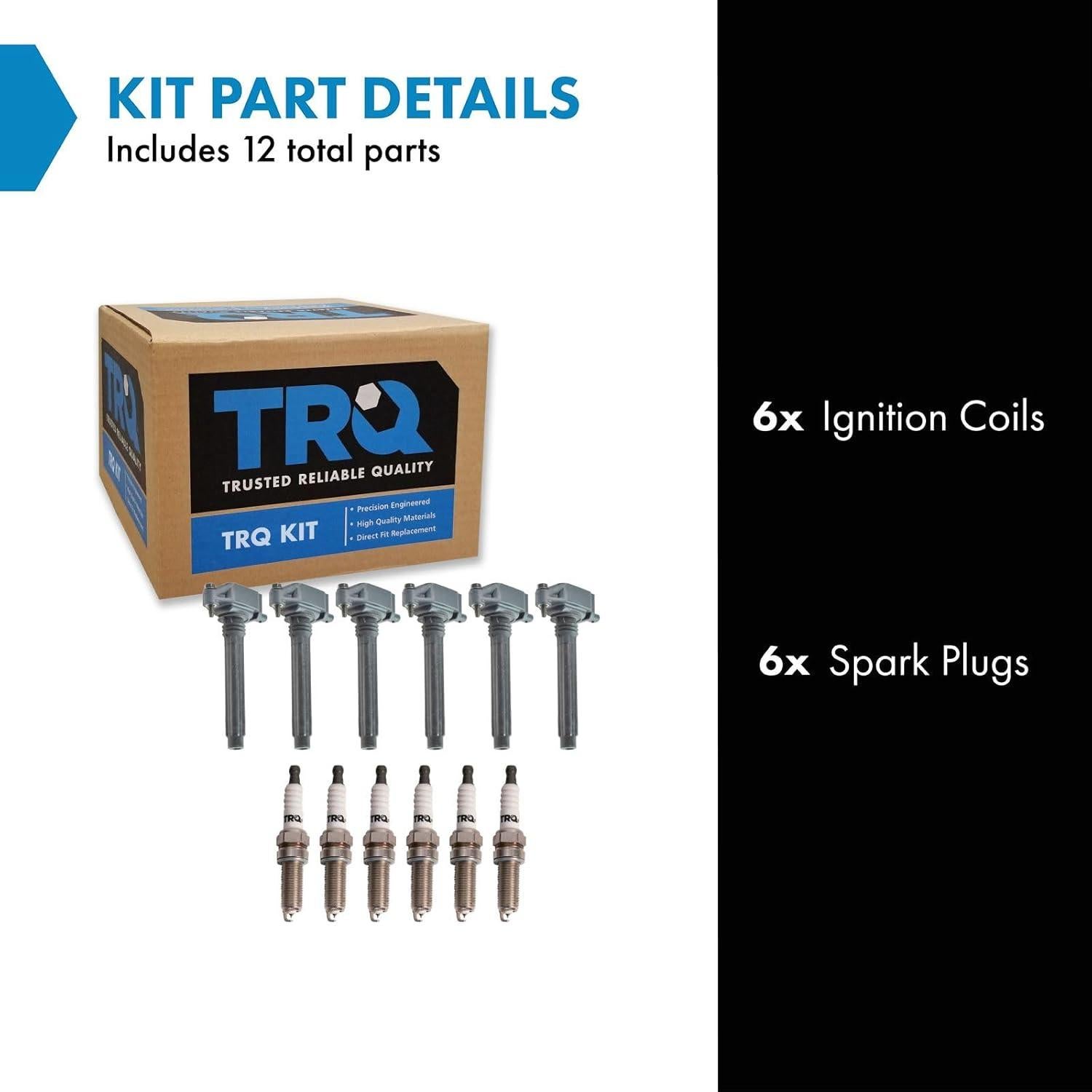 Kit de Encendido TRQ 12 Piezas Bobinas y Bujías Compatible