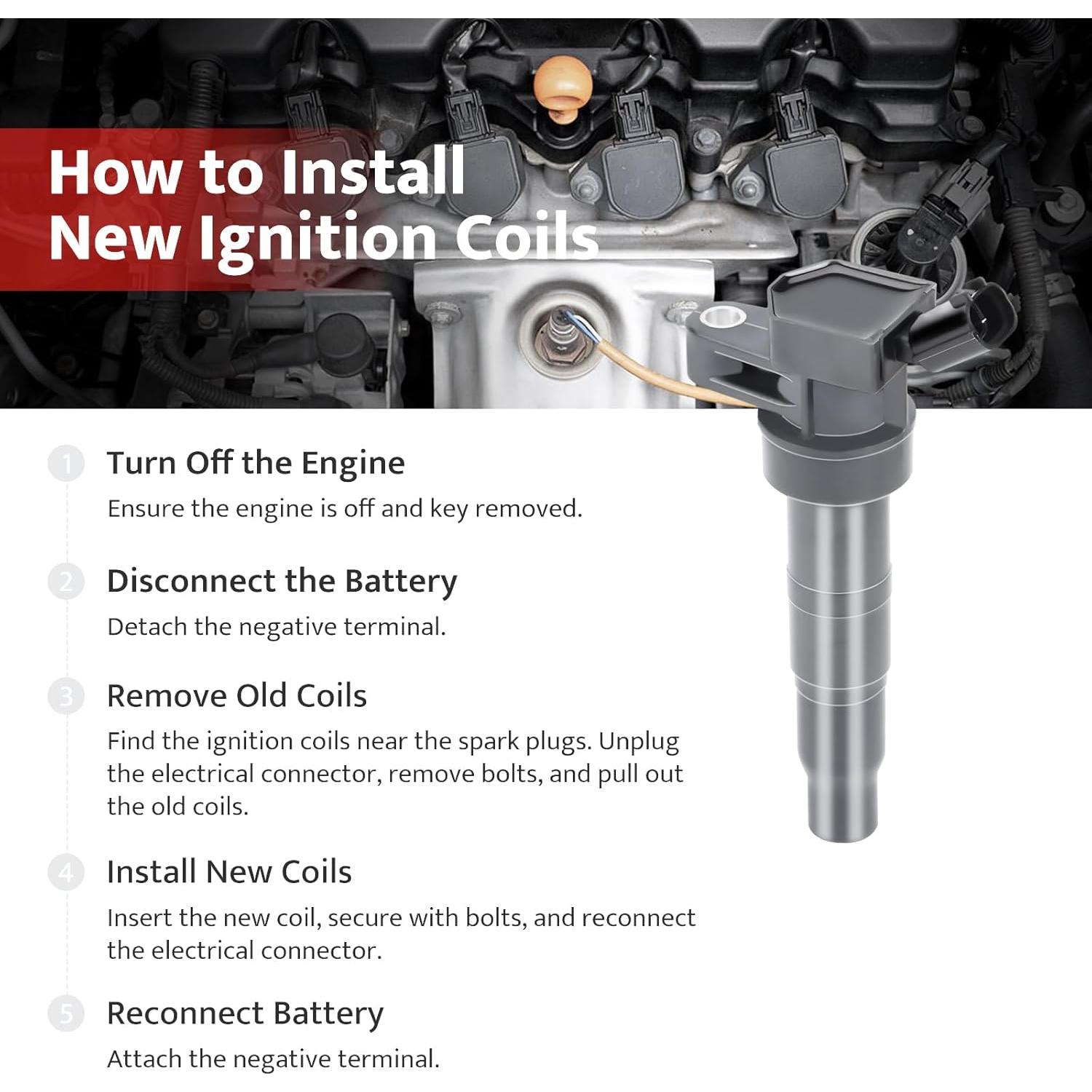 Juego de 4 Bobinas de Encendido y Bujías NPAUTO UF-611
