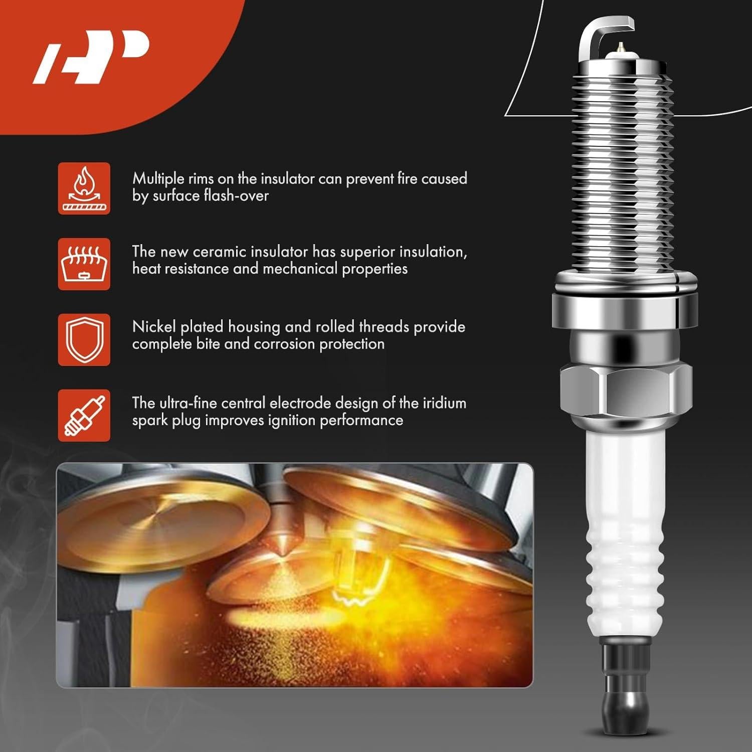 Conjunto A-Premium 6 Bobinas de Encendido y Bujías Iridio