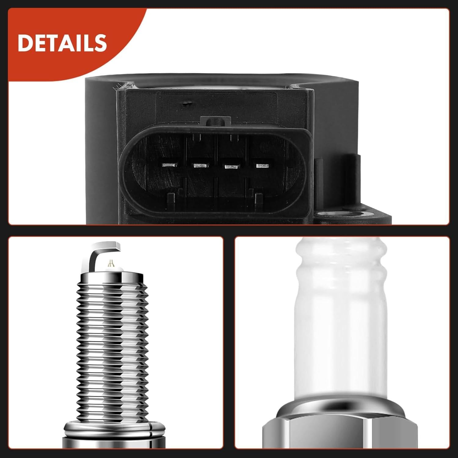 Conjunto A-Premium 6 Bobinas de Encendido y Bujías Iridio