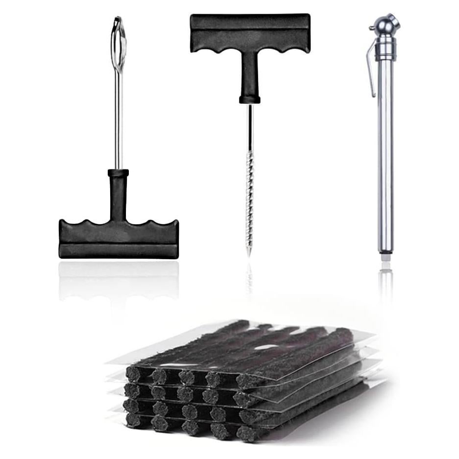 Kit de Reparación de Neumáticos YGDMD con 20 Tapones y Herramientas