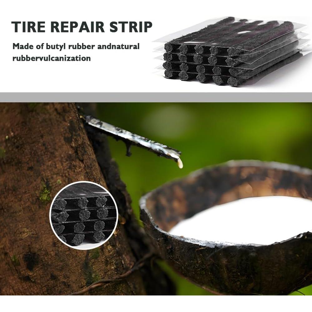 Kit de Reparación de Neumáticos YGDMD con 20 Tapones y Herramientas