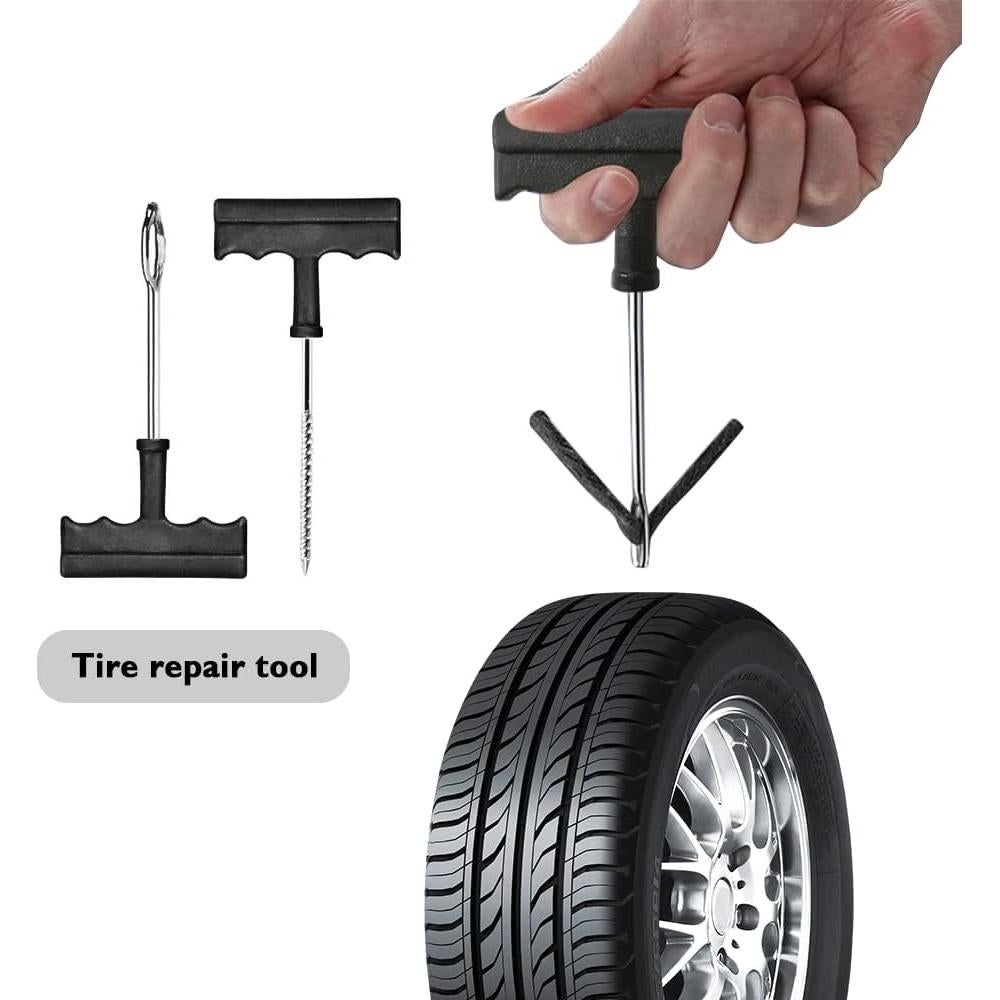 Kit de Reparación de Neumáticos YGDMD con 20 Tapones y Herramientas