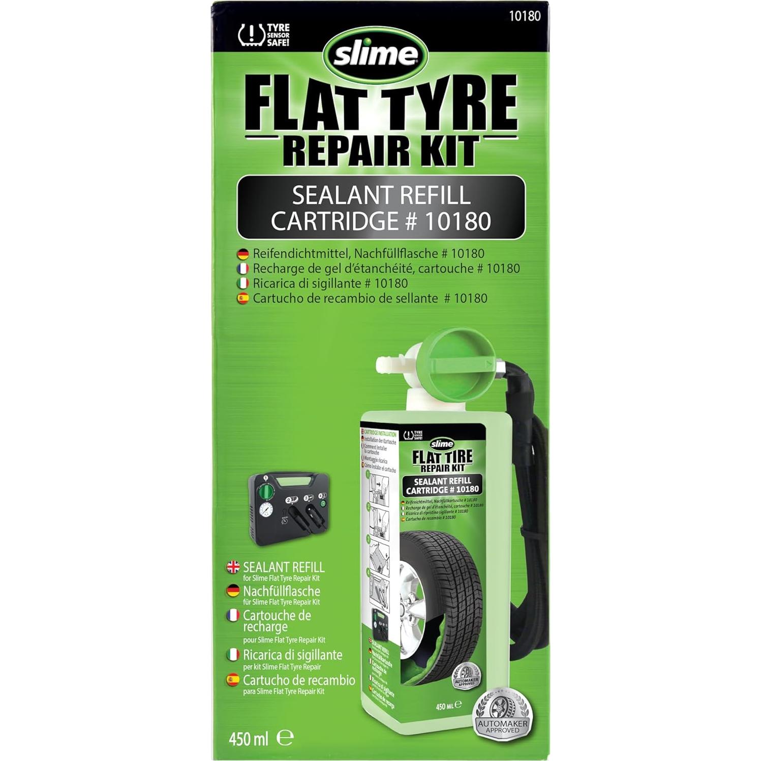 Kit de Repuesto Slime 10180 para Reparación de Neumáticos