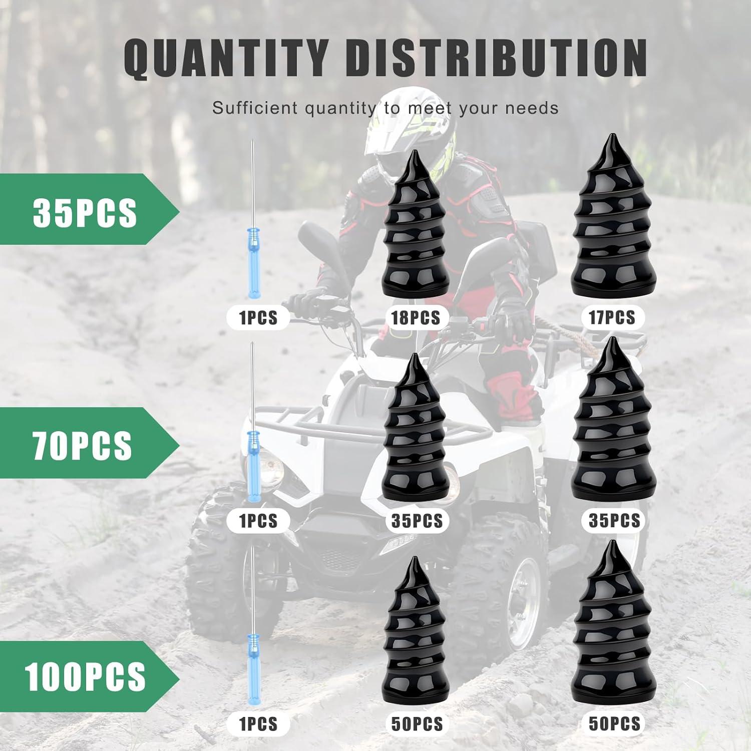 Kit de 70 Tornillos de Reparación de Neumáticos BOUBONI