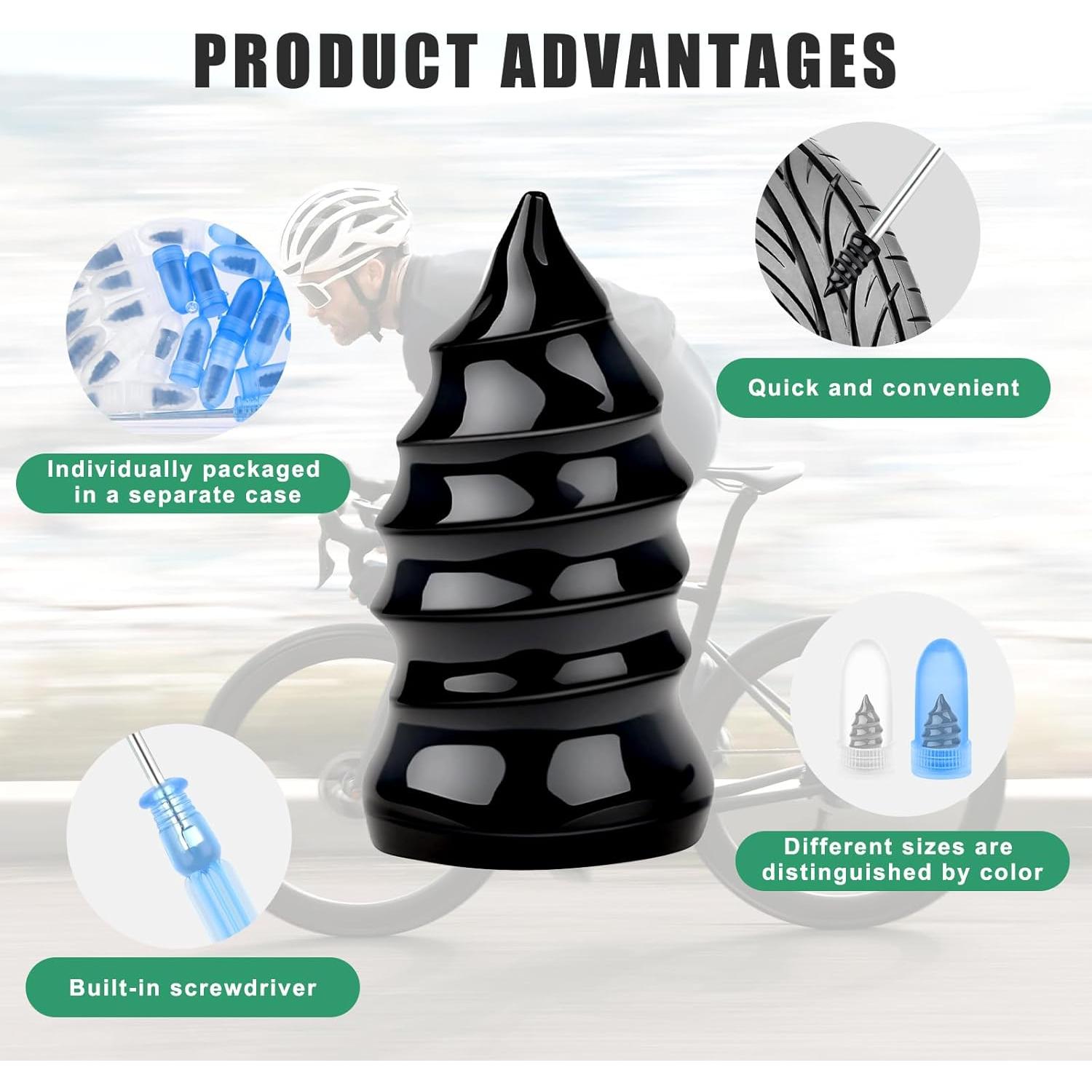 Kit de 70 Tornillos de Reparación de Neumáticos BOUBONI