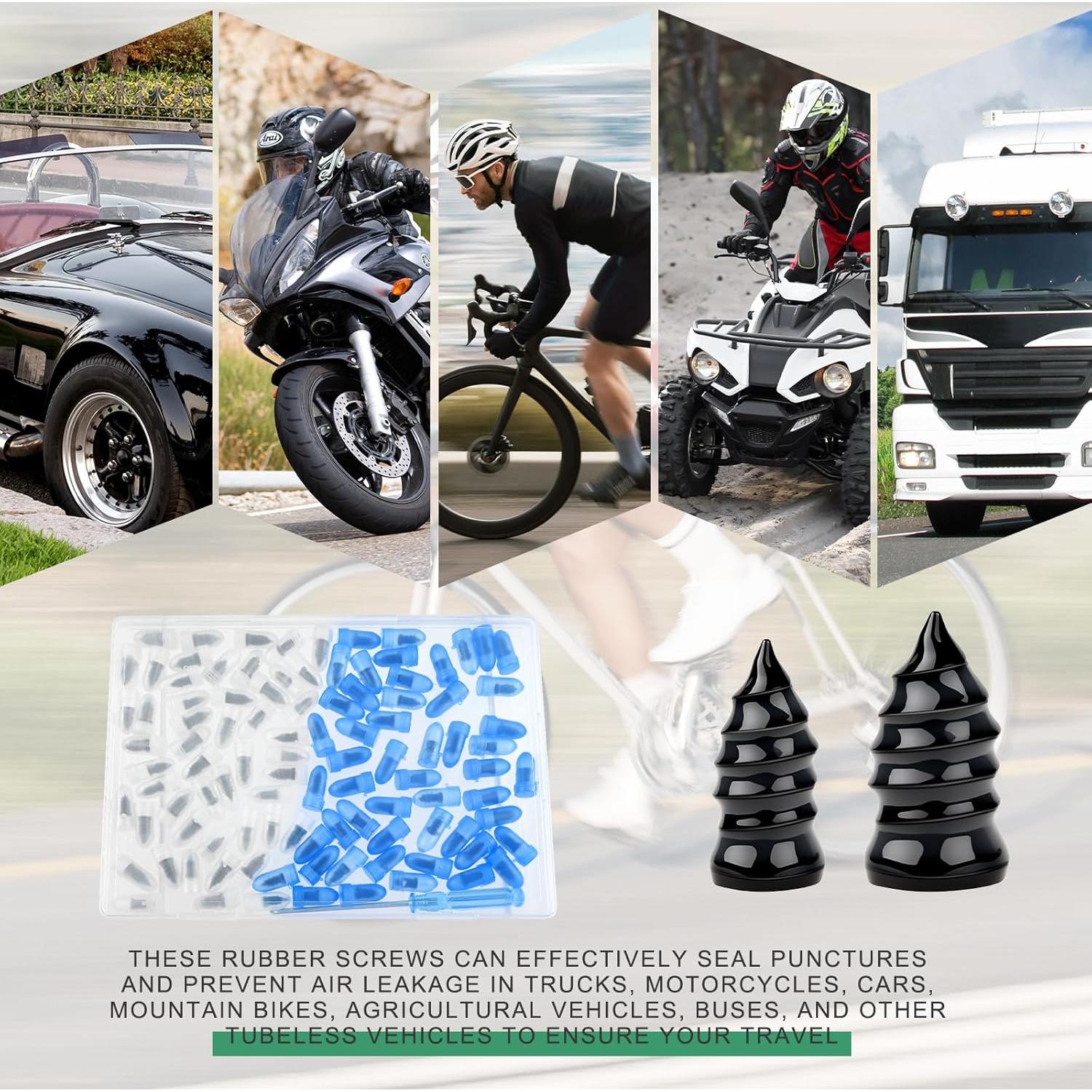 Kit de 70 Tornillos de Reparación de Neumáticos BOUBONI