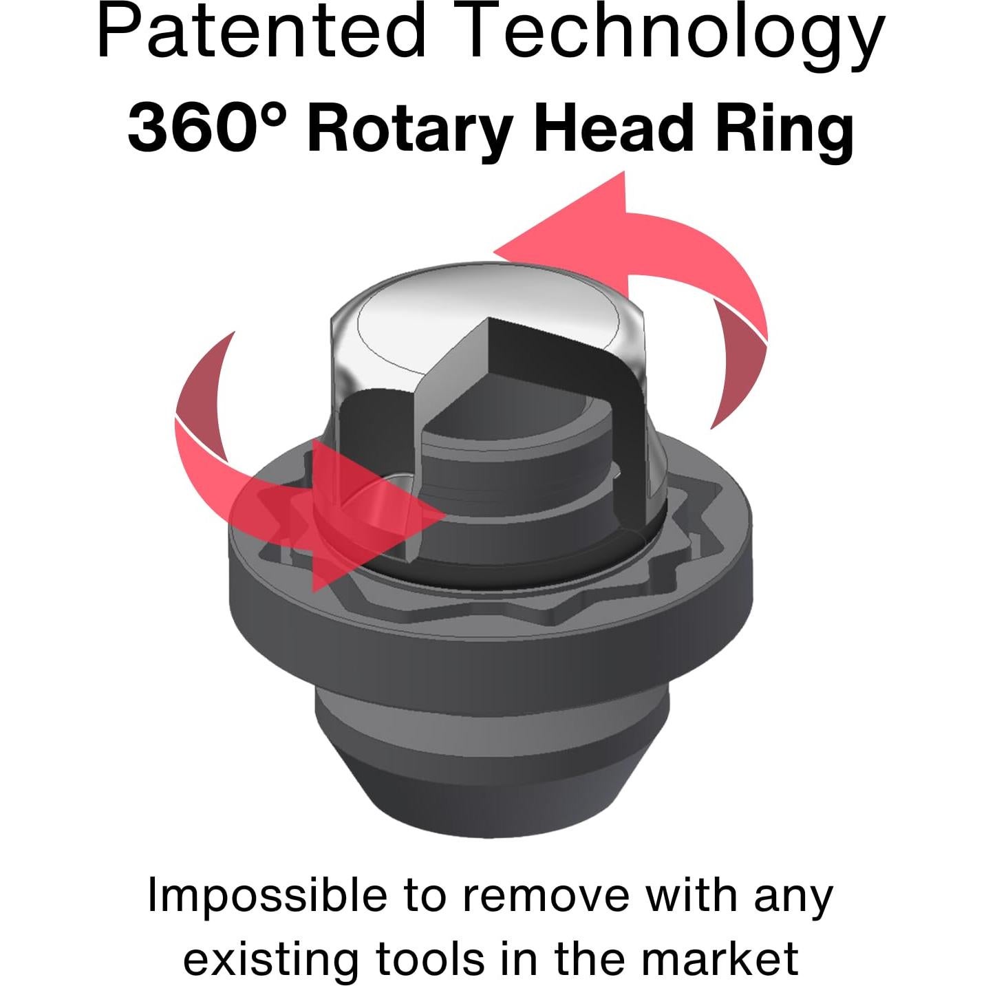 Kit de Bloqueo de Tuercas de Rueda GalaxyLock DCH7/M para Ford F-150