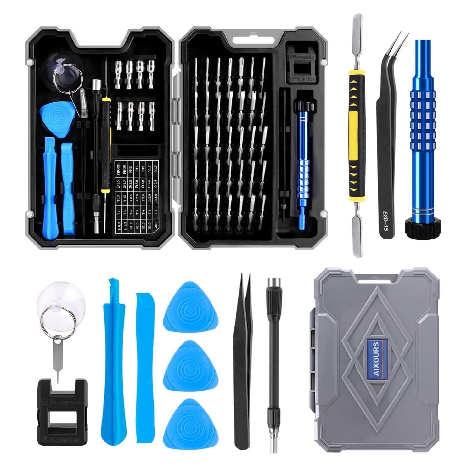 Juego de Destornilladores de Precisión AIXGURS 55PCS Magnéticos