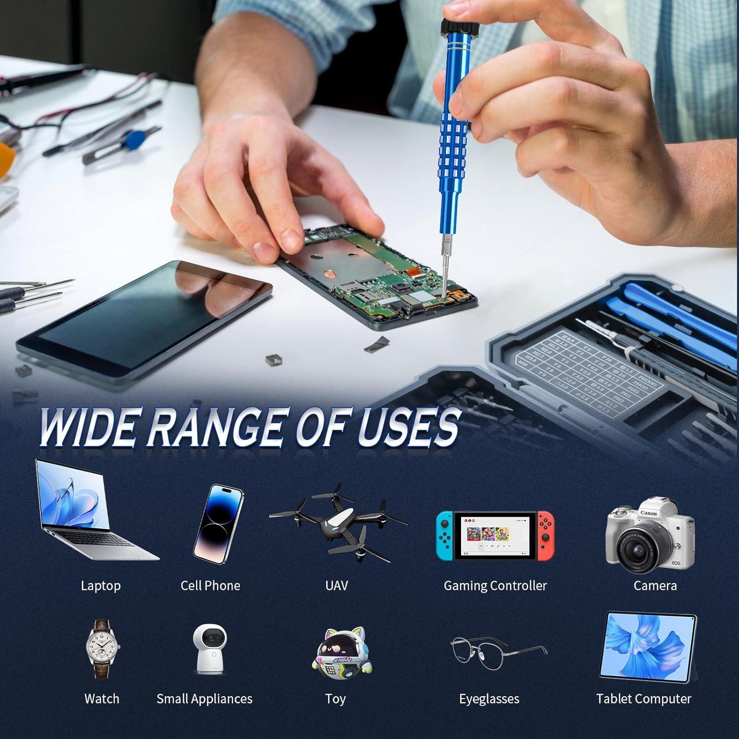 Juego de Destornilladores de Precisión AIXGURS 55PCS Magnéticos