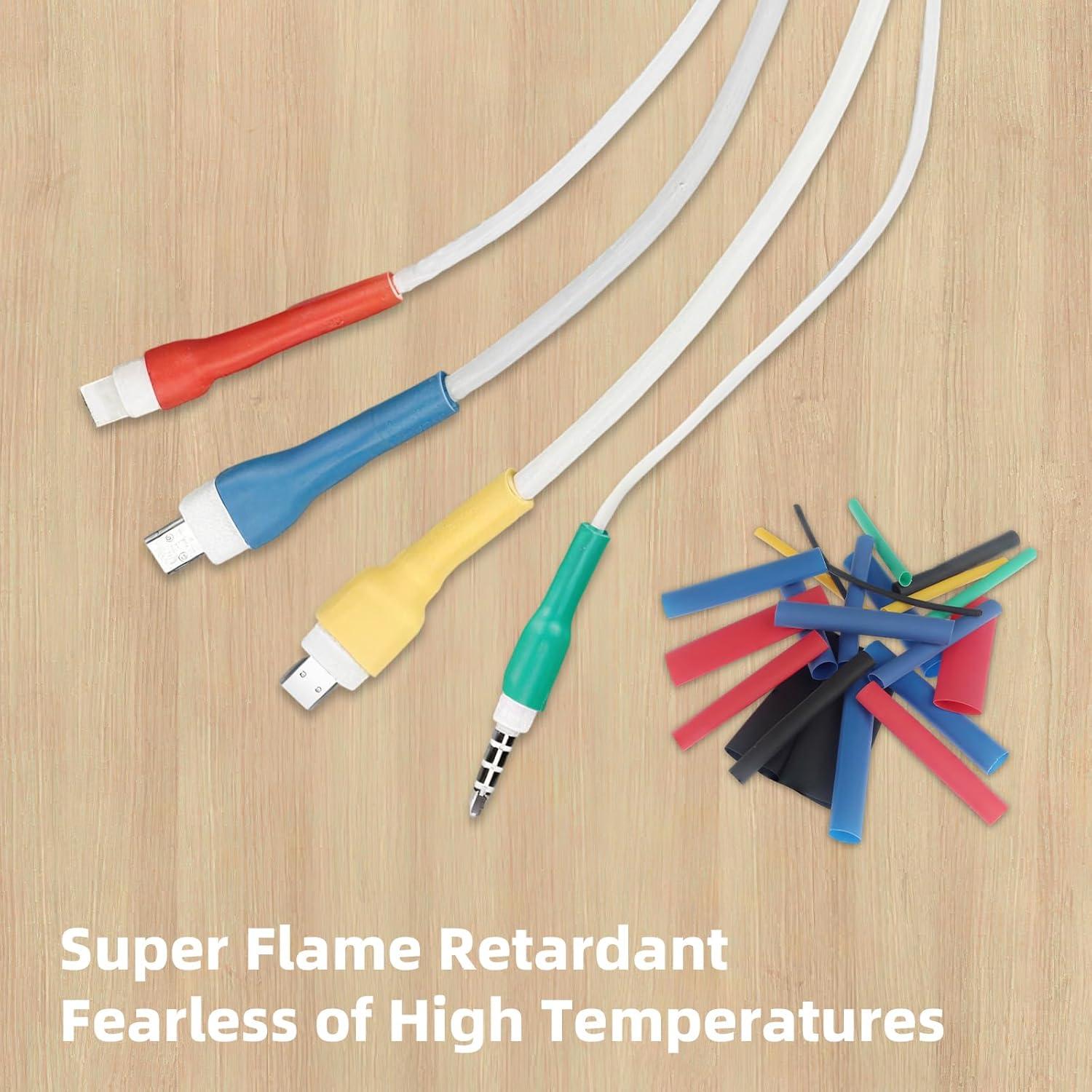 Kit de Tubos Termocontraíbles 560 Piezas Yetaida 5 Colores