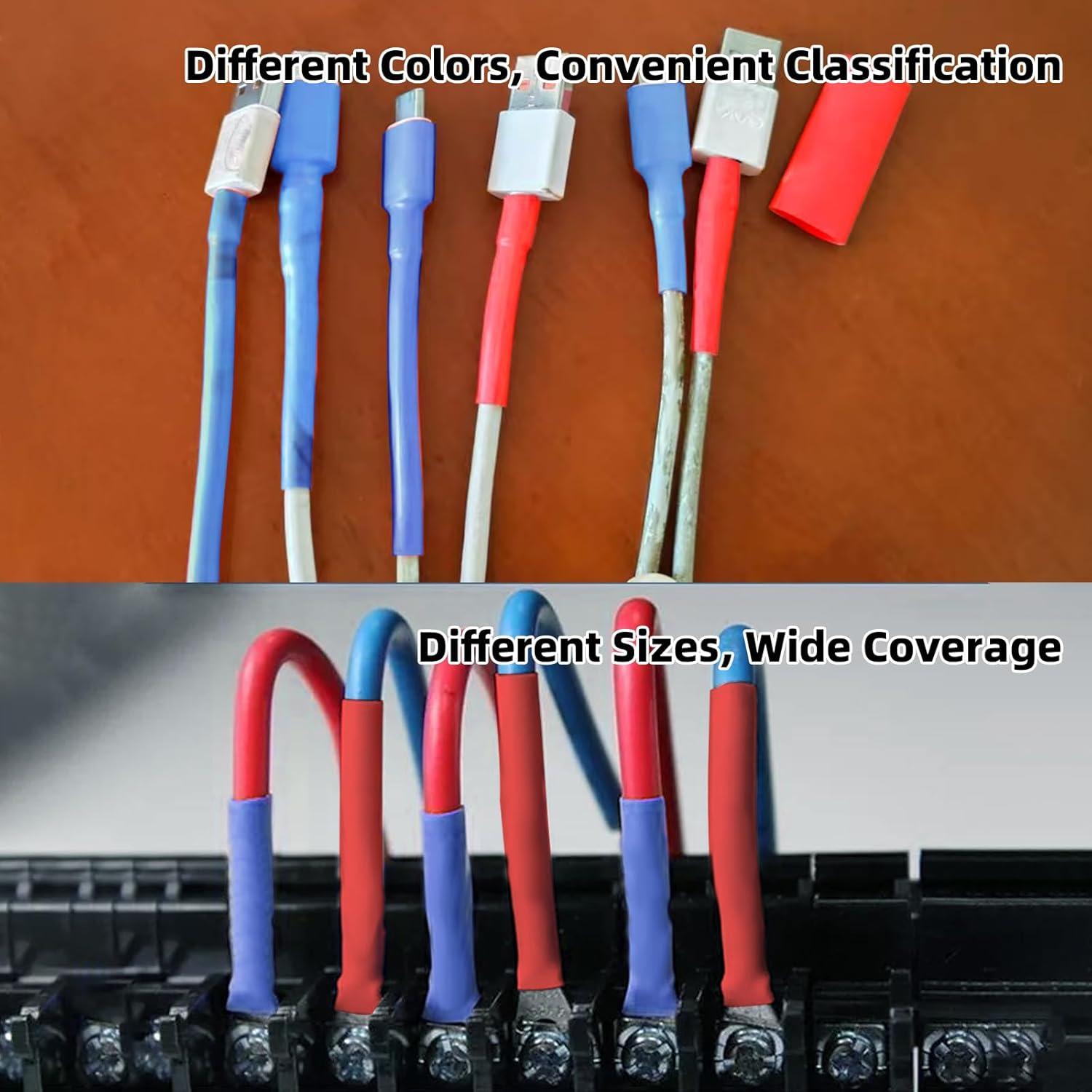 Kit de Tubos Termocontraíbles 560 Piezas Yetaida 5 Colores