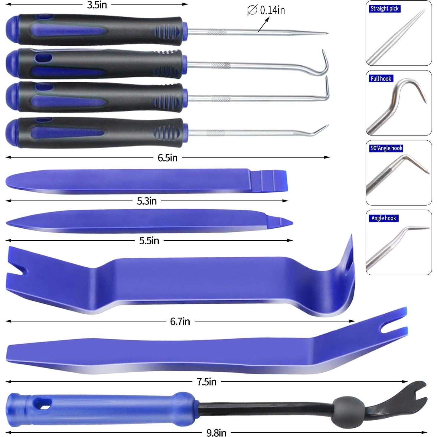 Juego de Herramientas de Remoción de Molduras Wetado 9 Piezas
