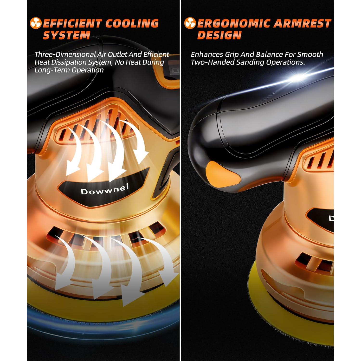 Pulidor de Coche Dowwnel 2026, 1200W, 8 Velocidades, Inalámbrico