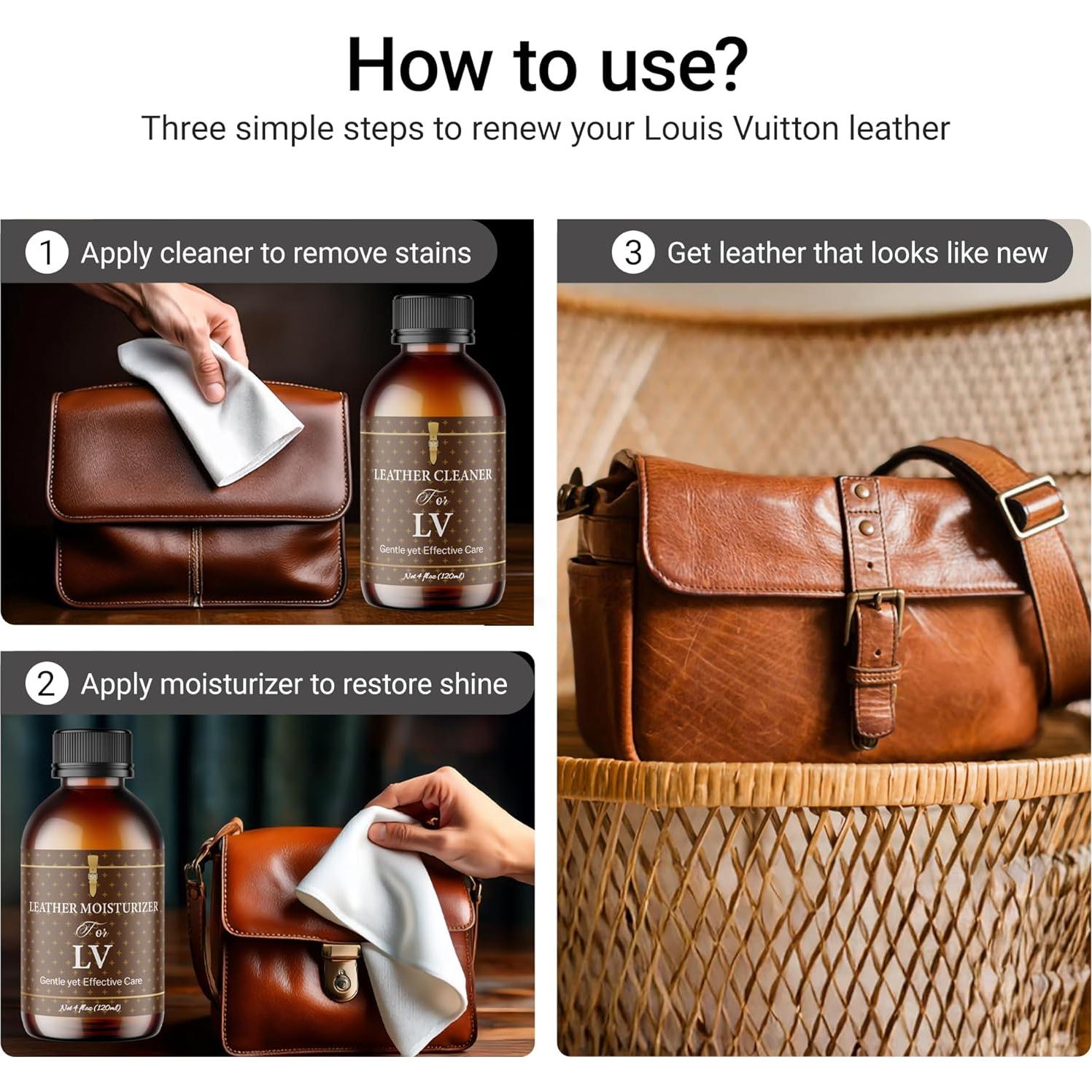 Juego Limpiador y Hidratante de Cuero Louis Vuitton 236 ml